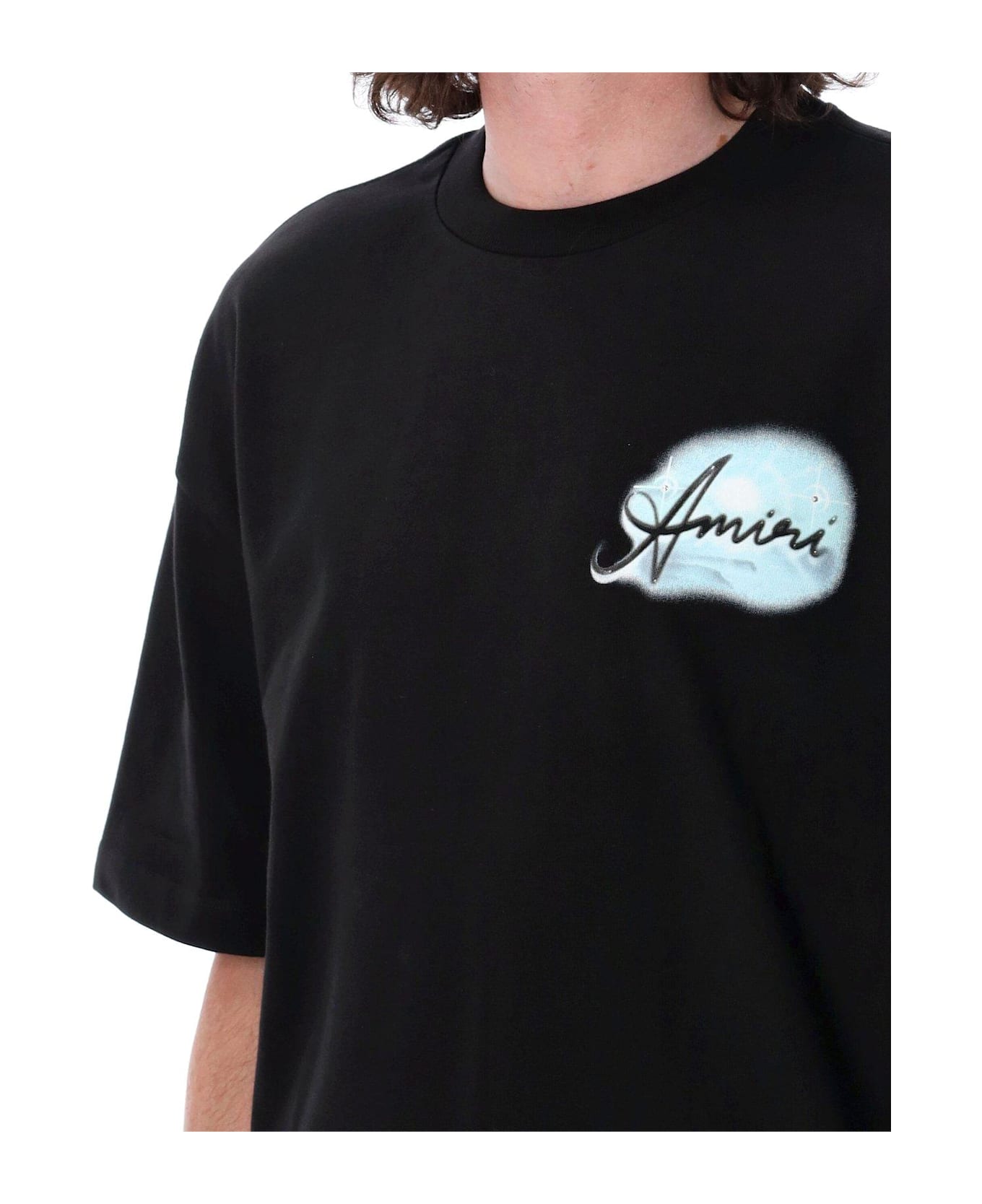 AMIRI Paradise Airbrush Crewneck T-shirt - Black