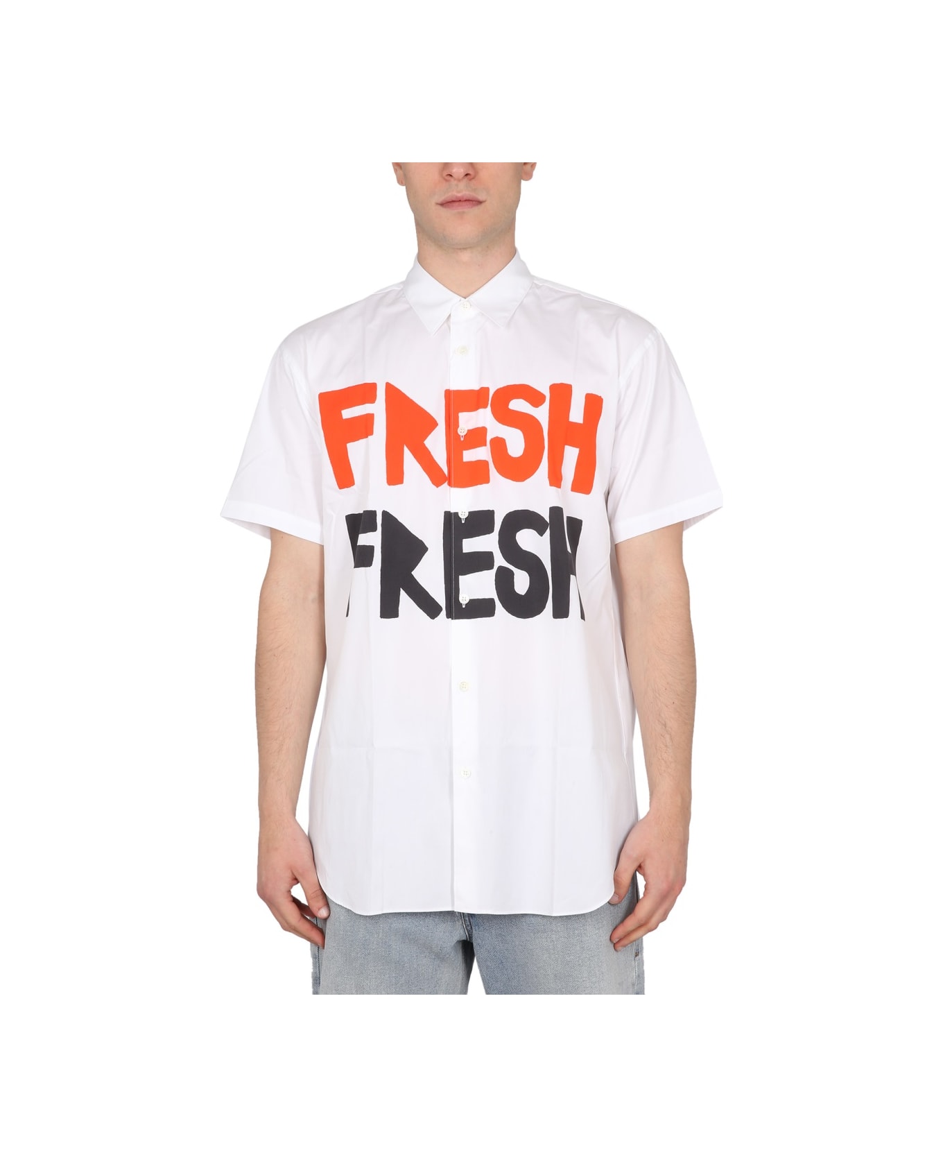 Comme des Garçons Shirt Brett Westfall Shirt - WHITE シャツ