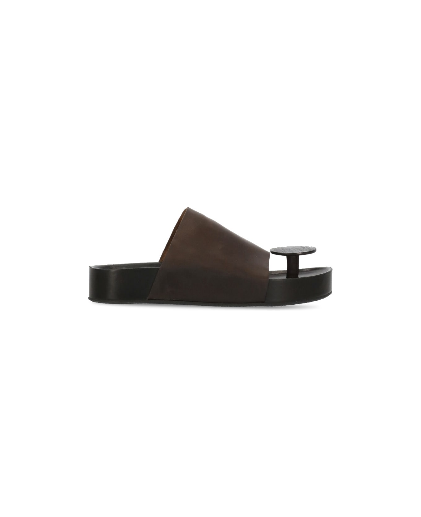 Uma Wang Leather Sandals - Brown