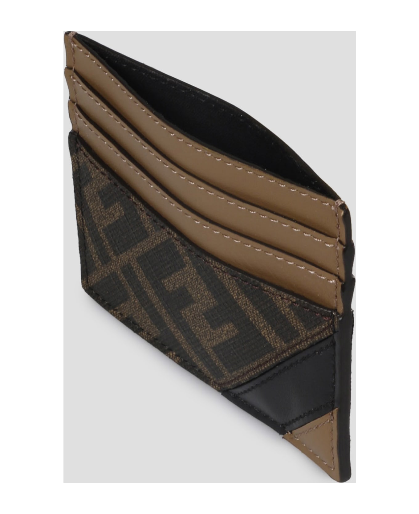 Fendi Leather Portacarte - Brown