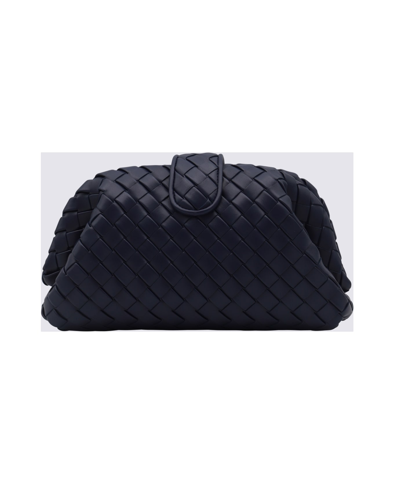 Bottega Veneta Dark Blue Leather Teen Lauren 1980 Bag - DUKE-M BRASS