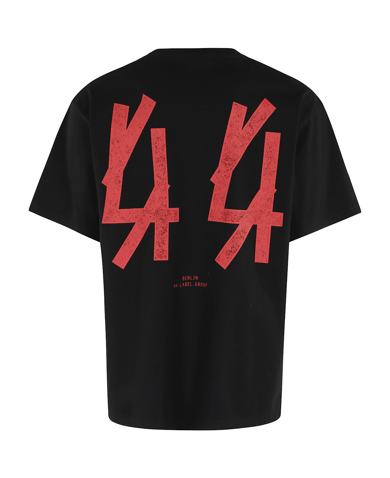 44 Label Group T Shirt - Black Guestlist Red