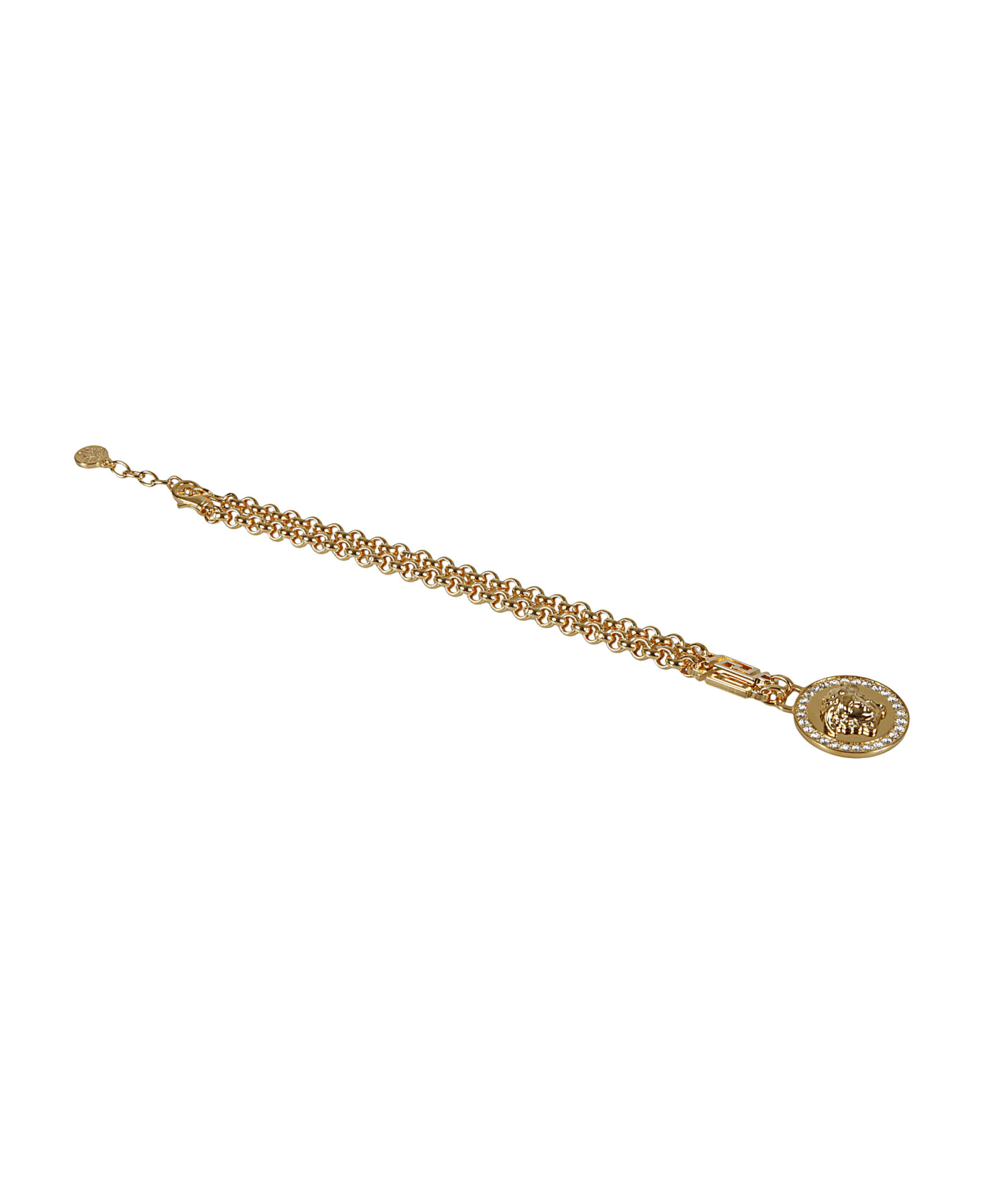 Versace Medusa Icon Necklace - Black/Gold