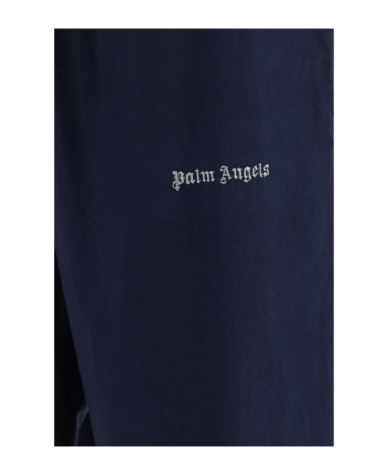 Palm Angels Flared Cotton Trousers - blue スウェットパンツ