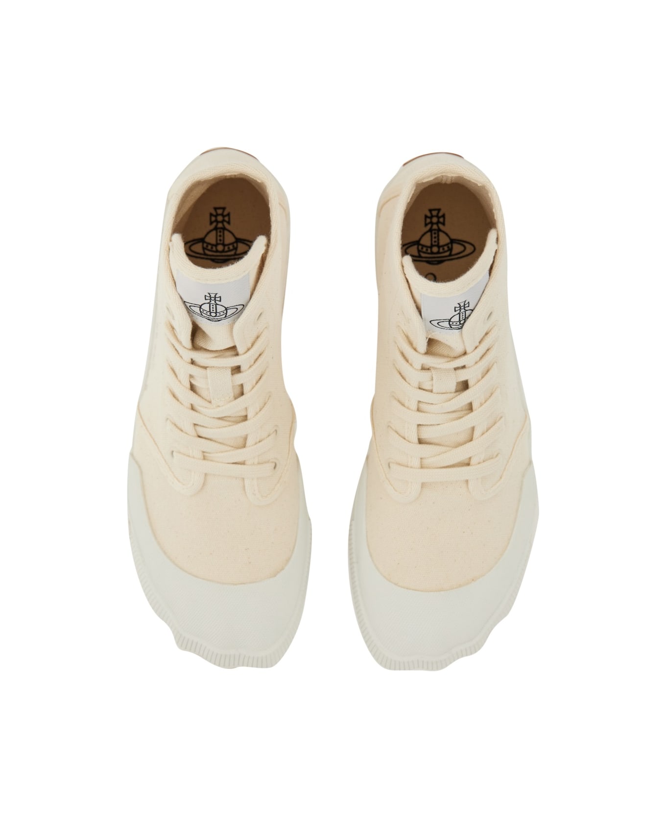 Vivienne Westwood High Top Sneaker - WHITE