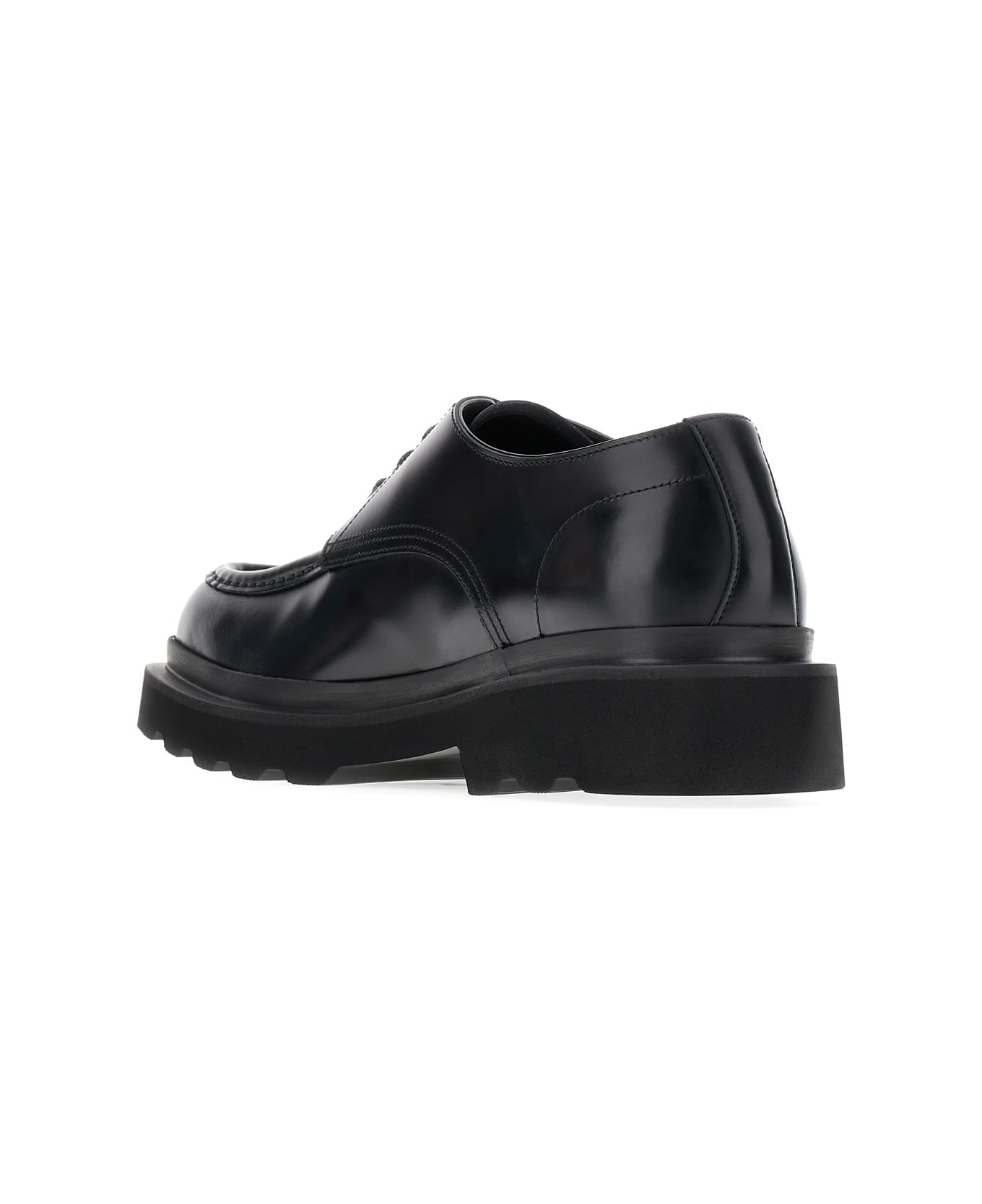 Dolce & Gabbana Chocolate Leather Lace-up Shoes - 80999