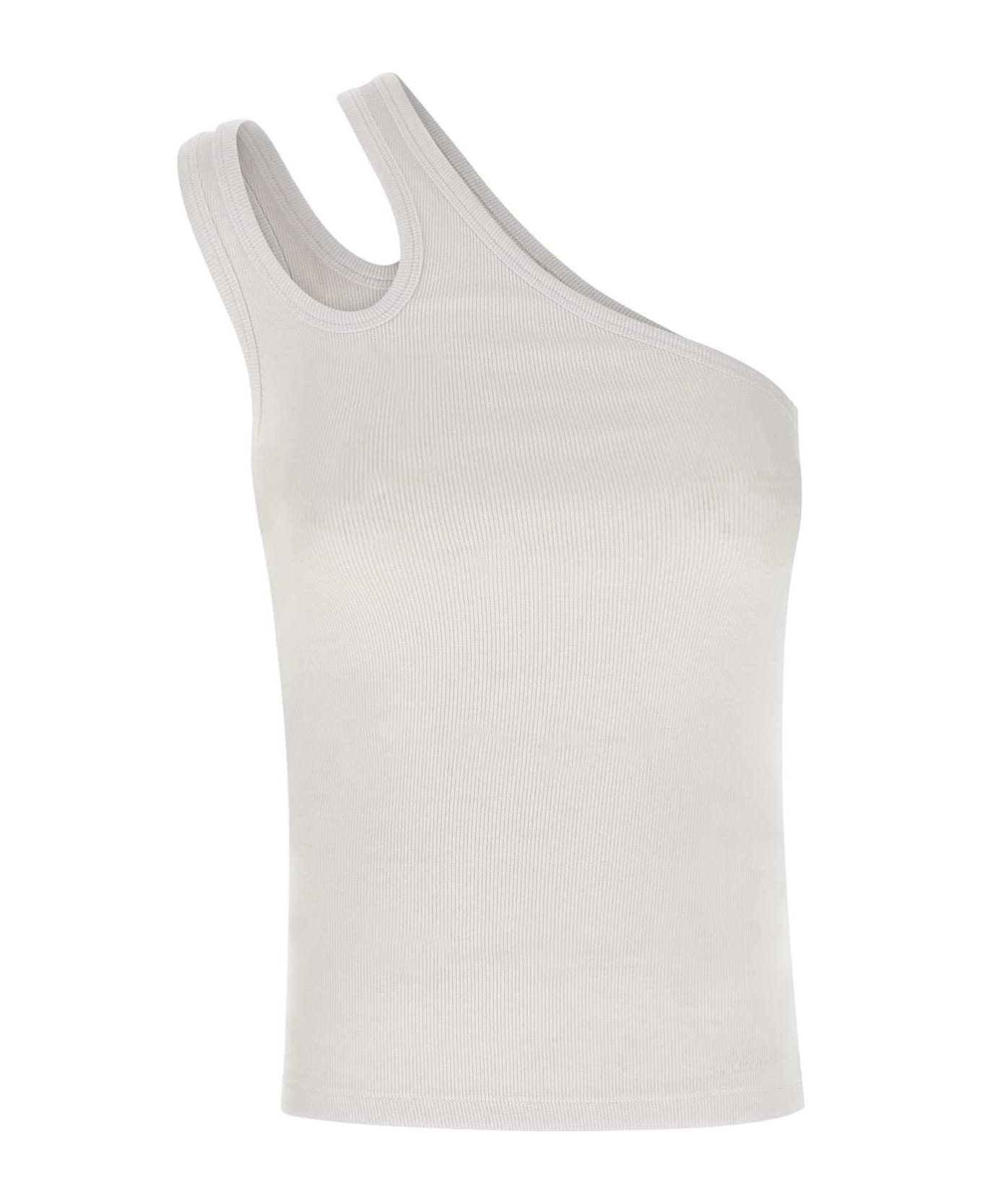 REMAIN Birger Christensen Cotton Jersey Top - WHITE