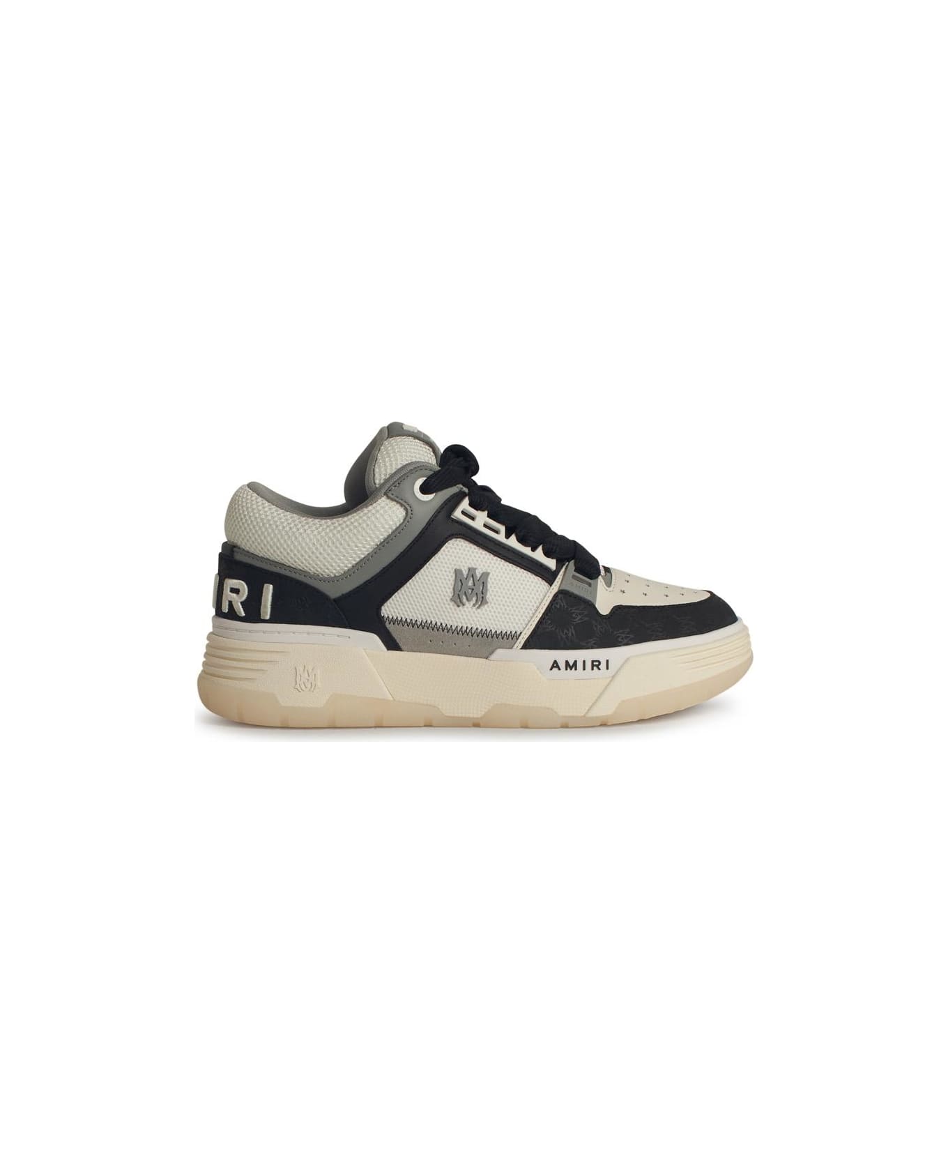 AMIRI 
ma-1
 Black Leather Sneakers - Black