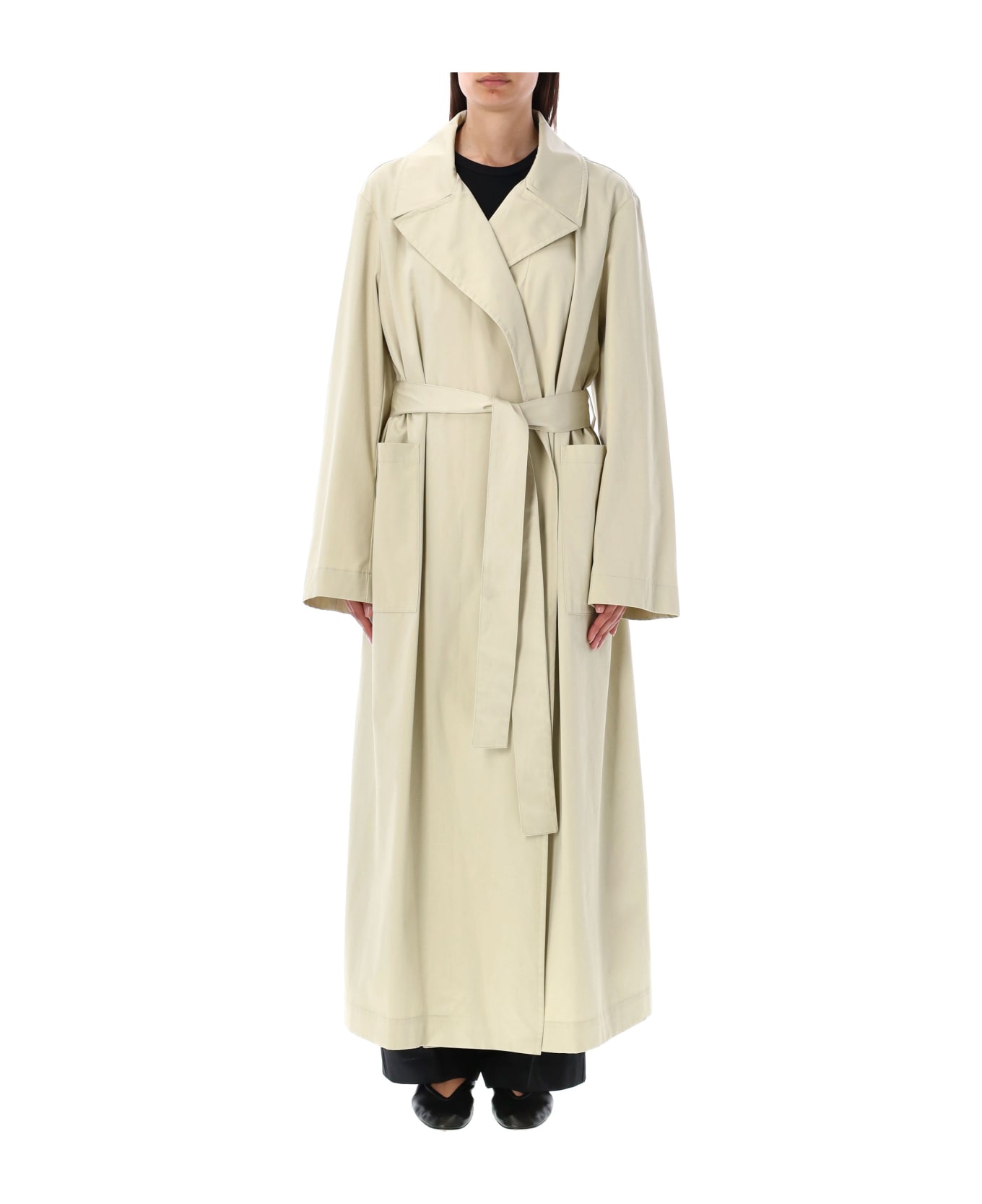 Róhe Long Wrap Trench - SAND