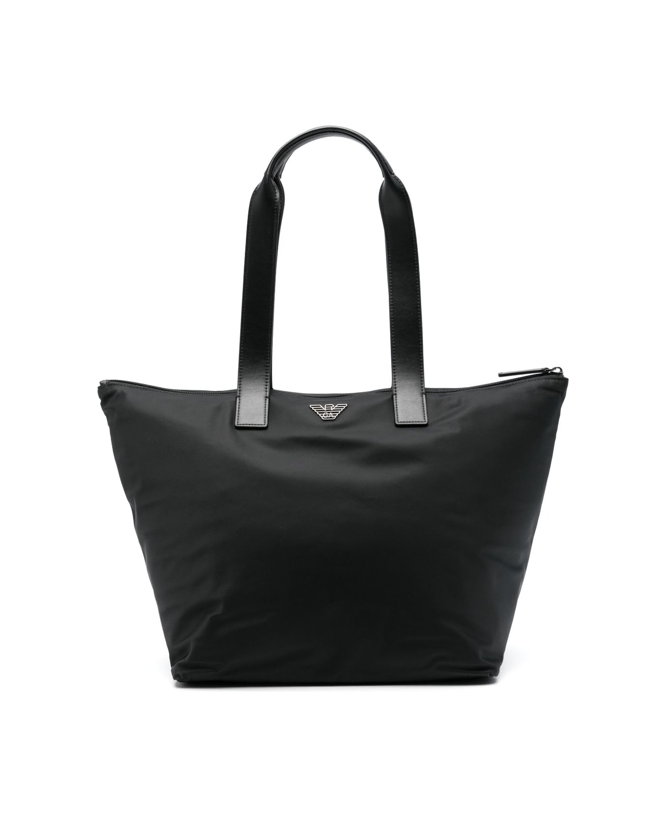 Emporio Armani Nylon Tote Bag - Black