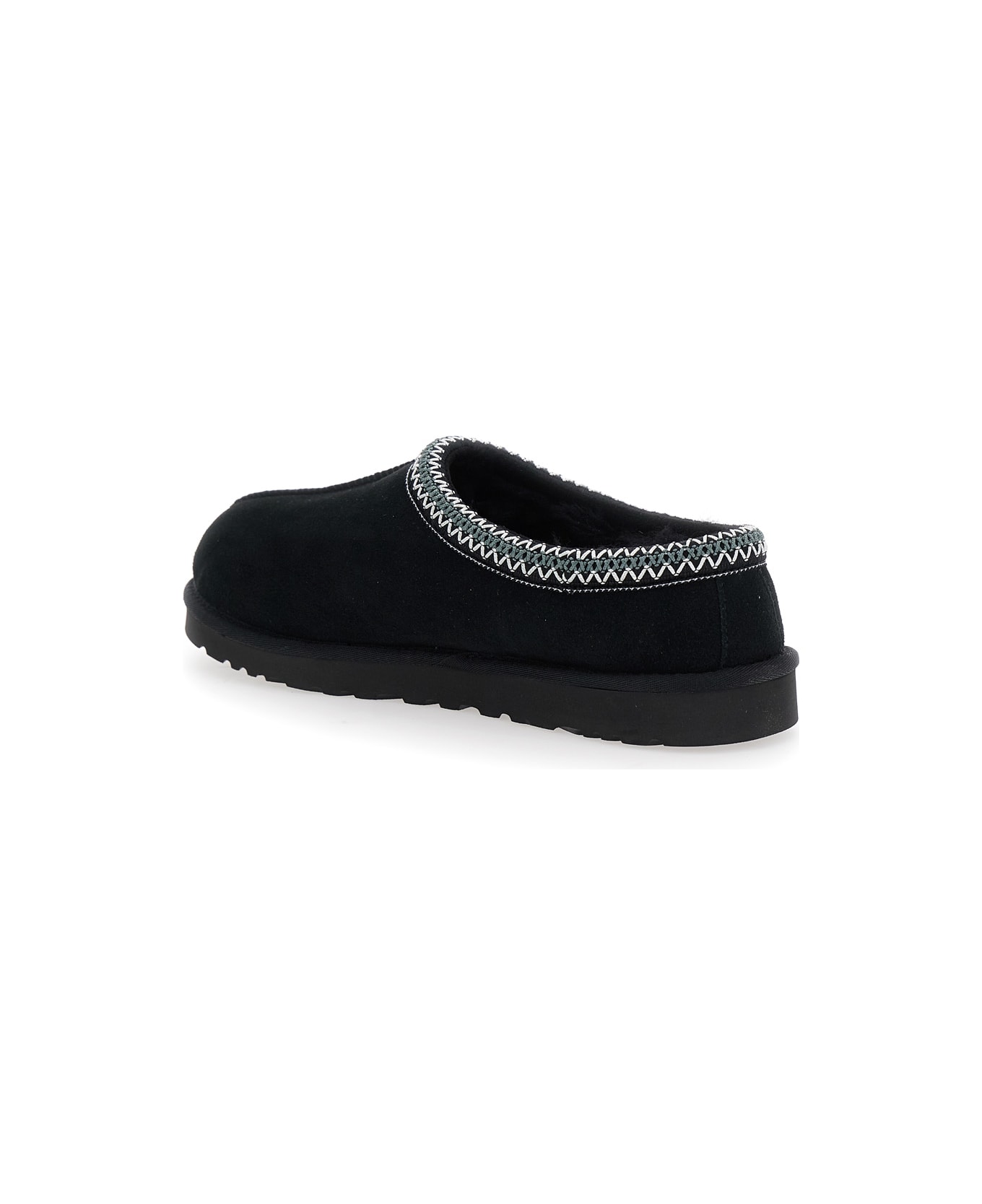 UGG 
tasman
 Black Mules With Embossed Logo In Suede Man - BLACK