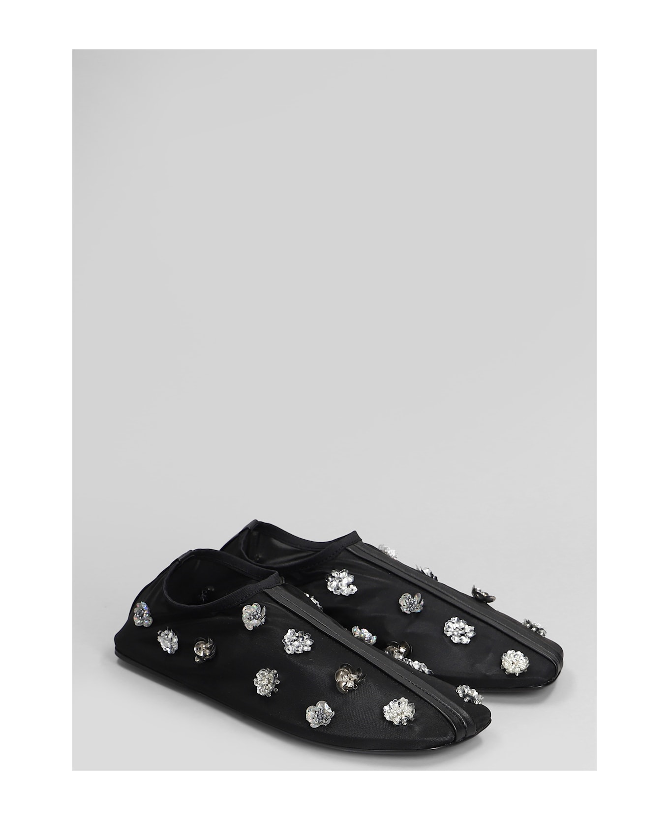 Christopher Esber Embla Ballet Flats In Black Nylon - black