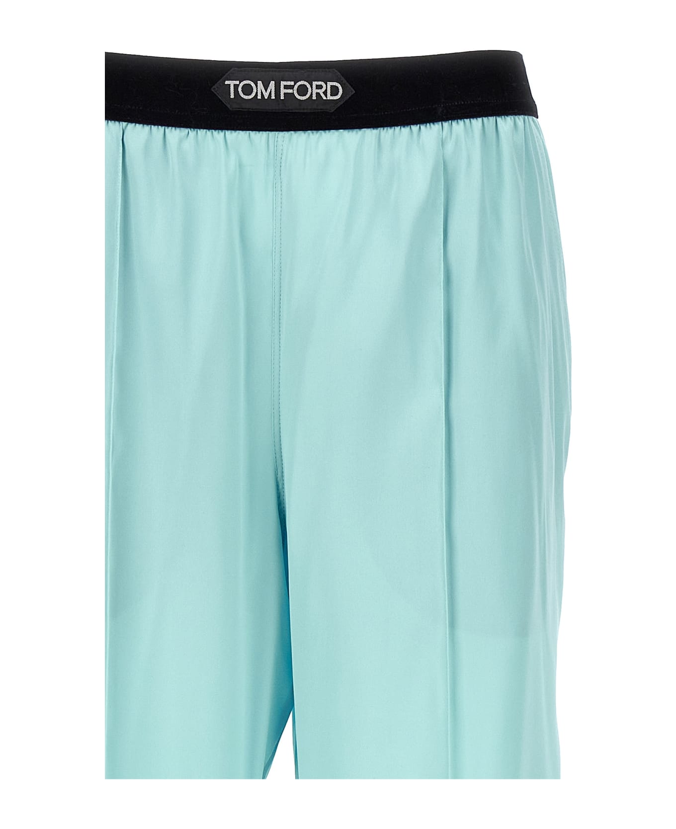 Tom Ford Satin Pants - Light Blue