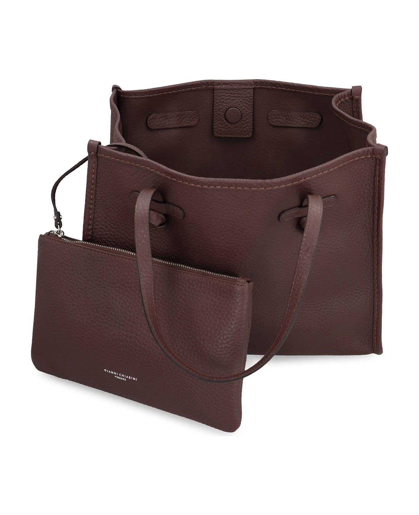 Gianni Chiarini Marcella Smooth Leather Tote Bag - brown