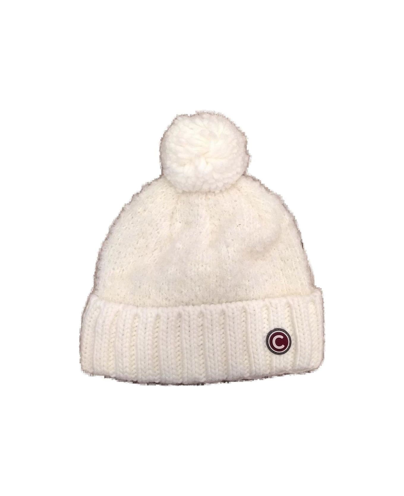 Colmar Pompon-detailed Beanie - White 帽子