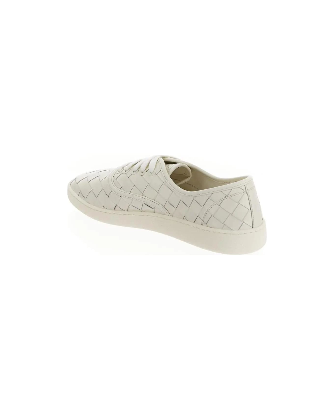 Bottega Veneta Low-top Lace-up Sneakers - WHITE