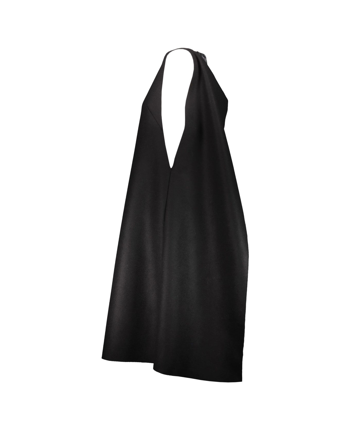 Maison Margiela Icon Felt Cape Dress - Black