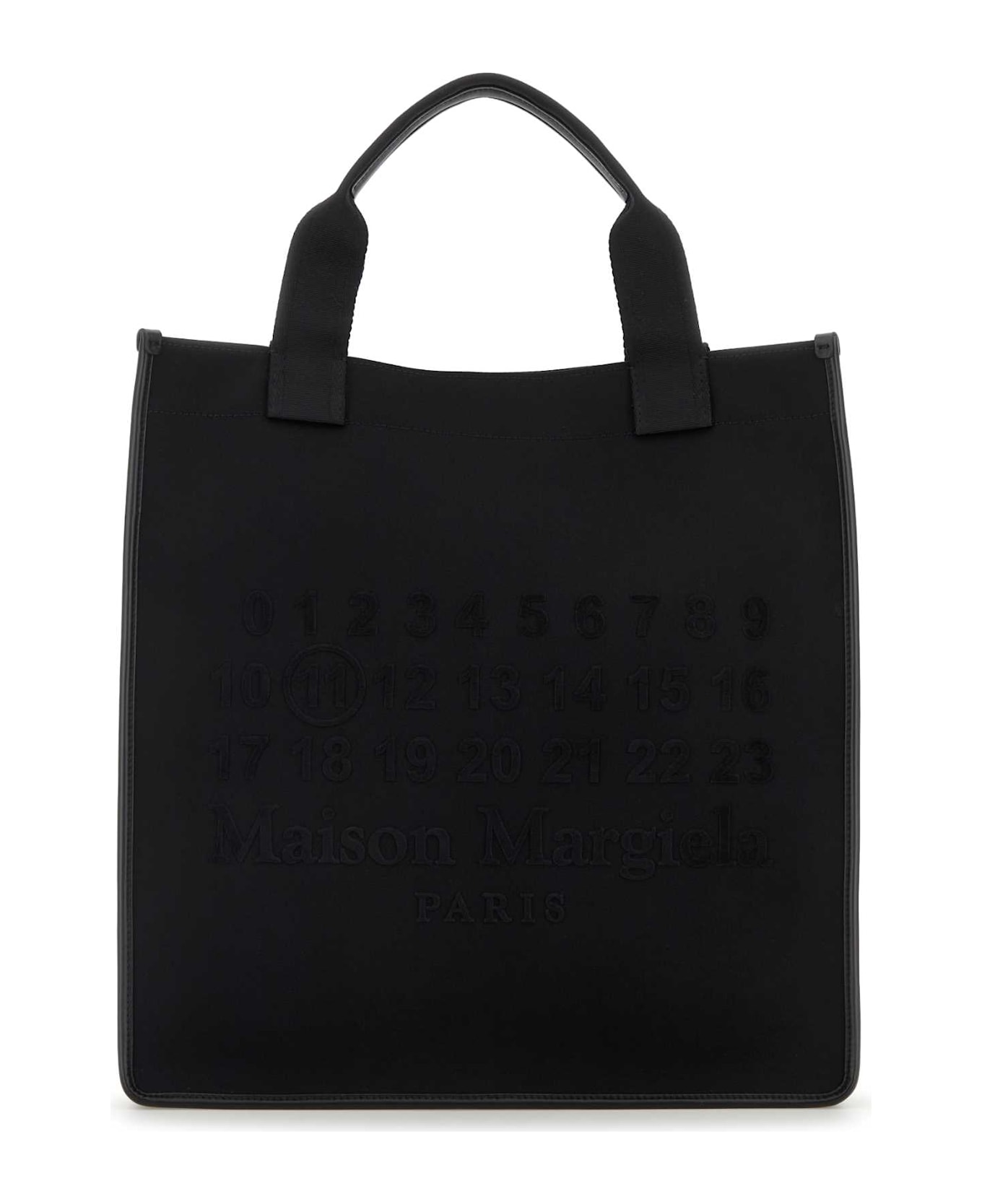 Maison Margiela Black Canvas Shopping Bag - BLACKBLACKBLACK
