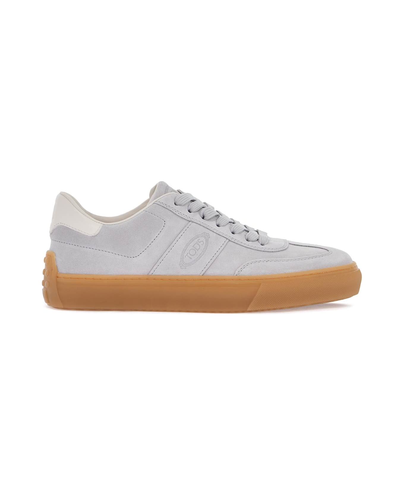 Tod
s Light Grey Suede Casual Lace-up Shoes - Grigio