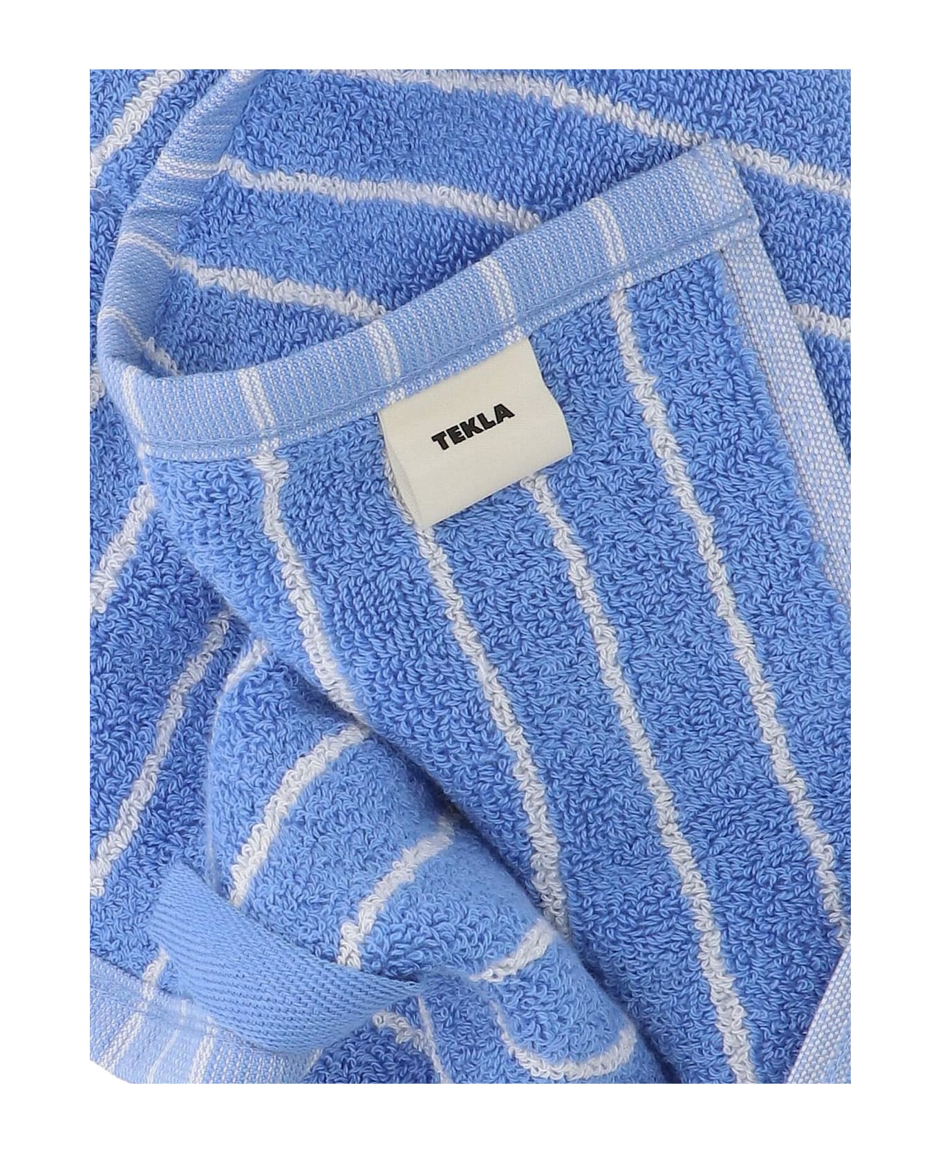 Tekla Guest Towel - Clear Blue Stripes