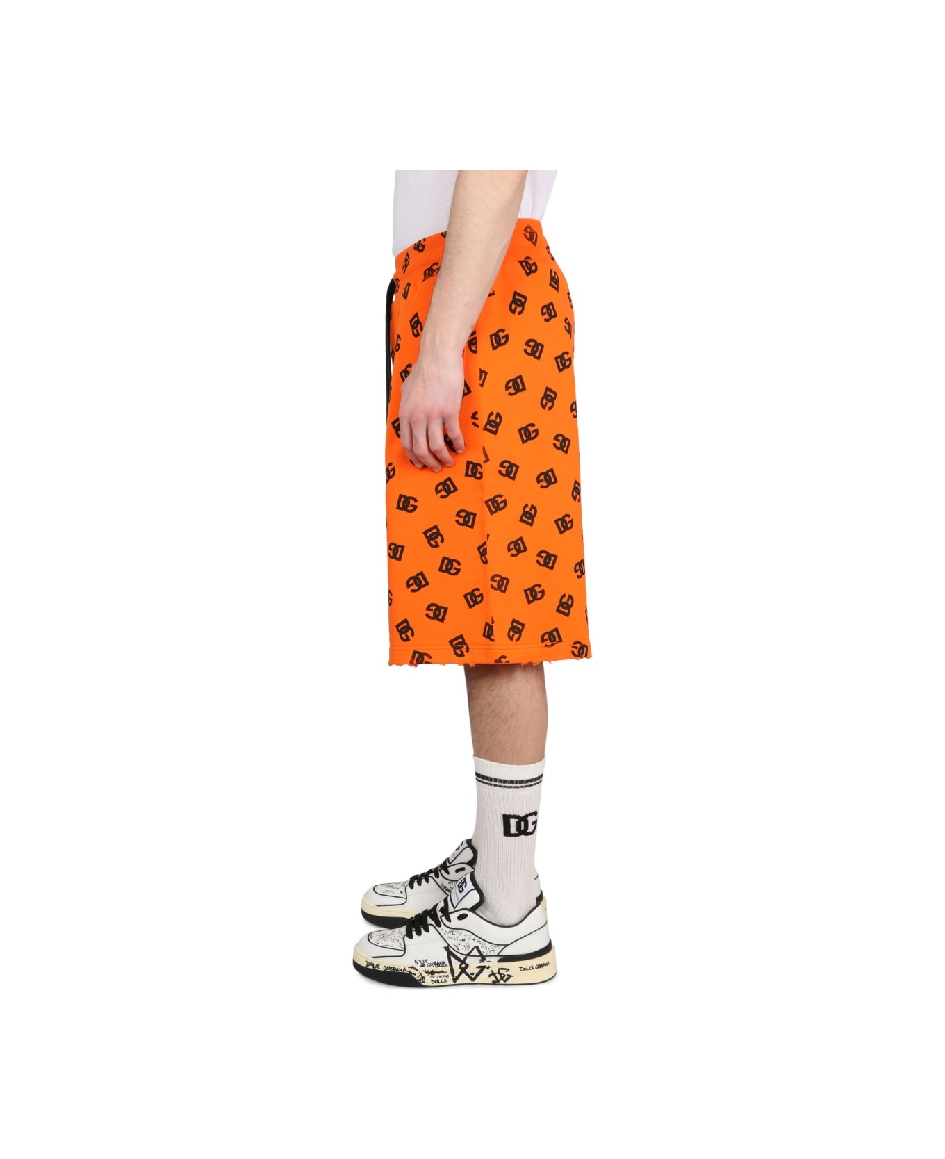 Dolce 
Gabbana Bermuda With Logo - ORANGE