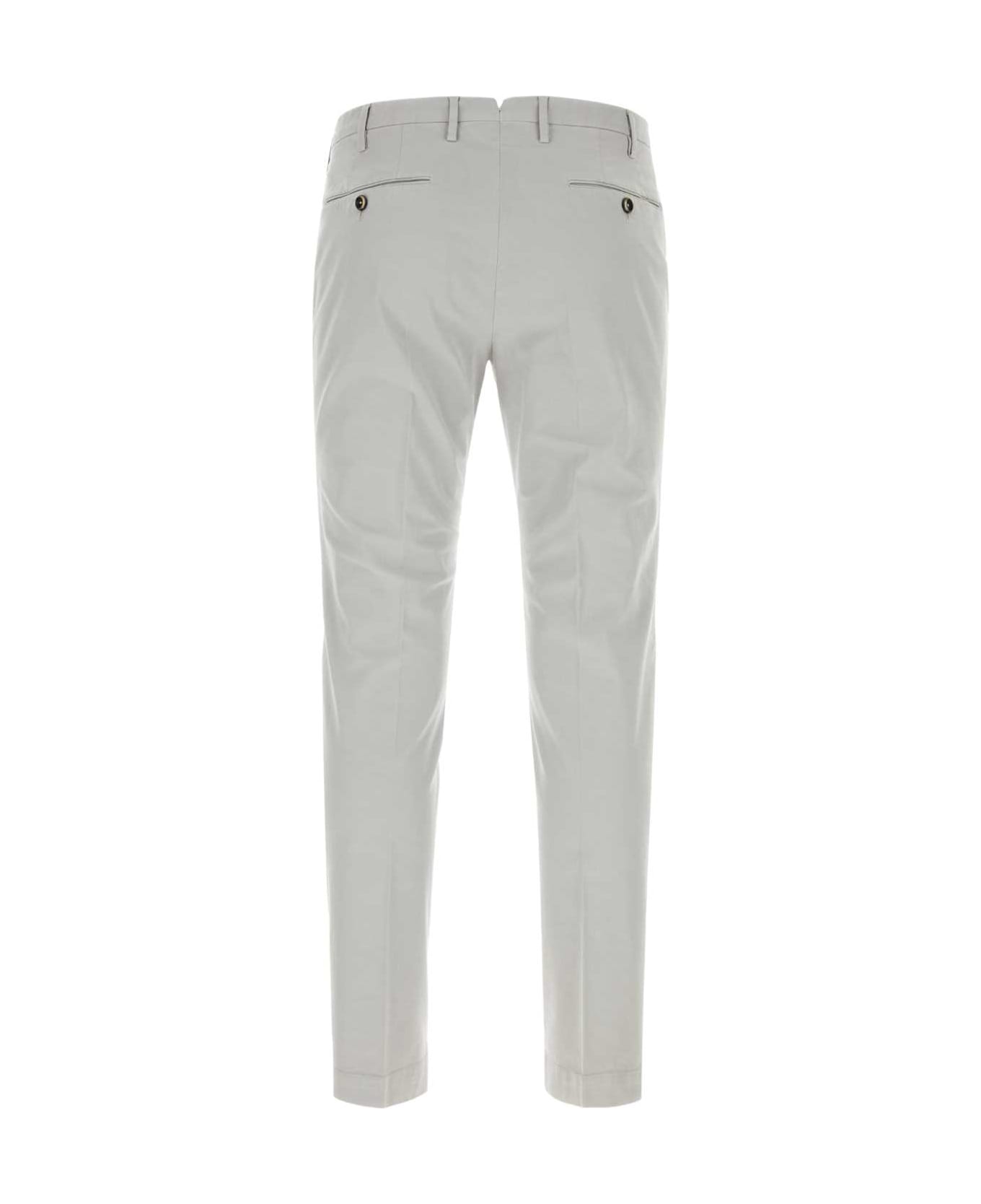 PT01 Light Grey Stretch Cotton Pant - Y214
