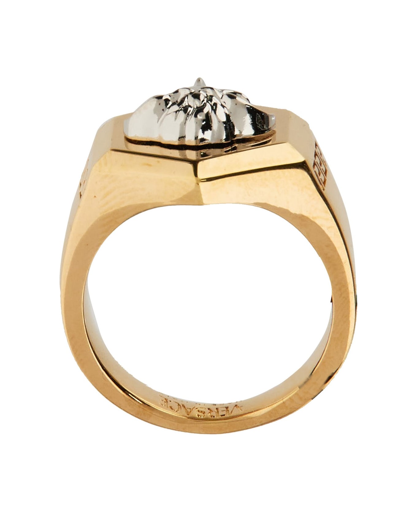 Versace Nuts & Bolts Jellyfish Ring - ORO