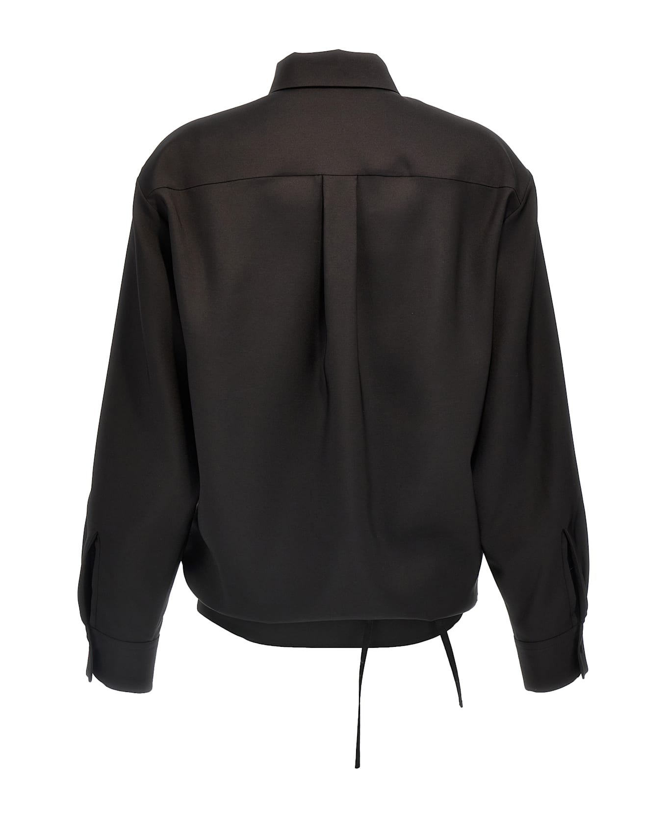 Valentino Garavani Valentino Techno Light Wool Shirt - Black  