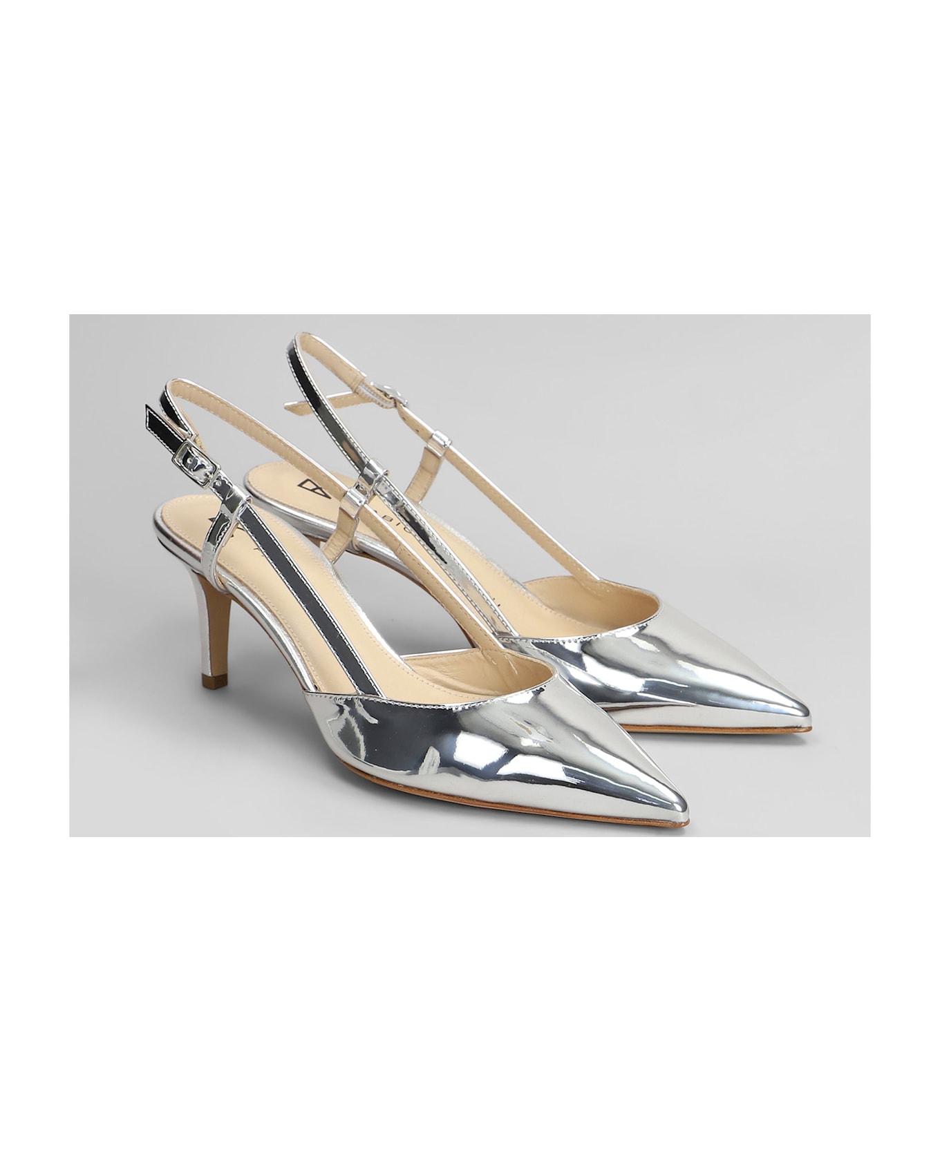 Fabio Rusconi Pumps In Silver Leather - silver