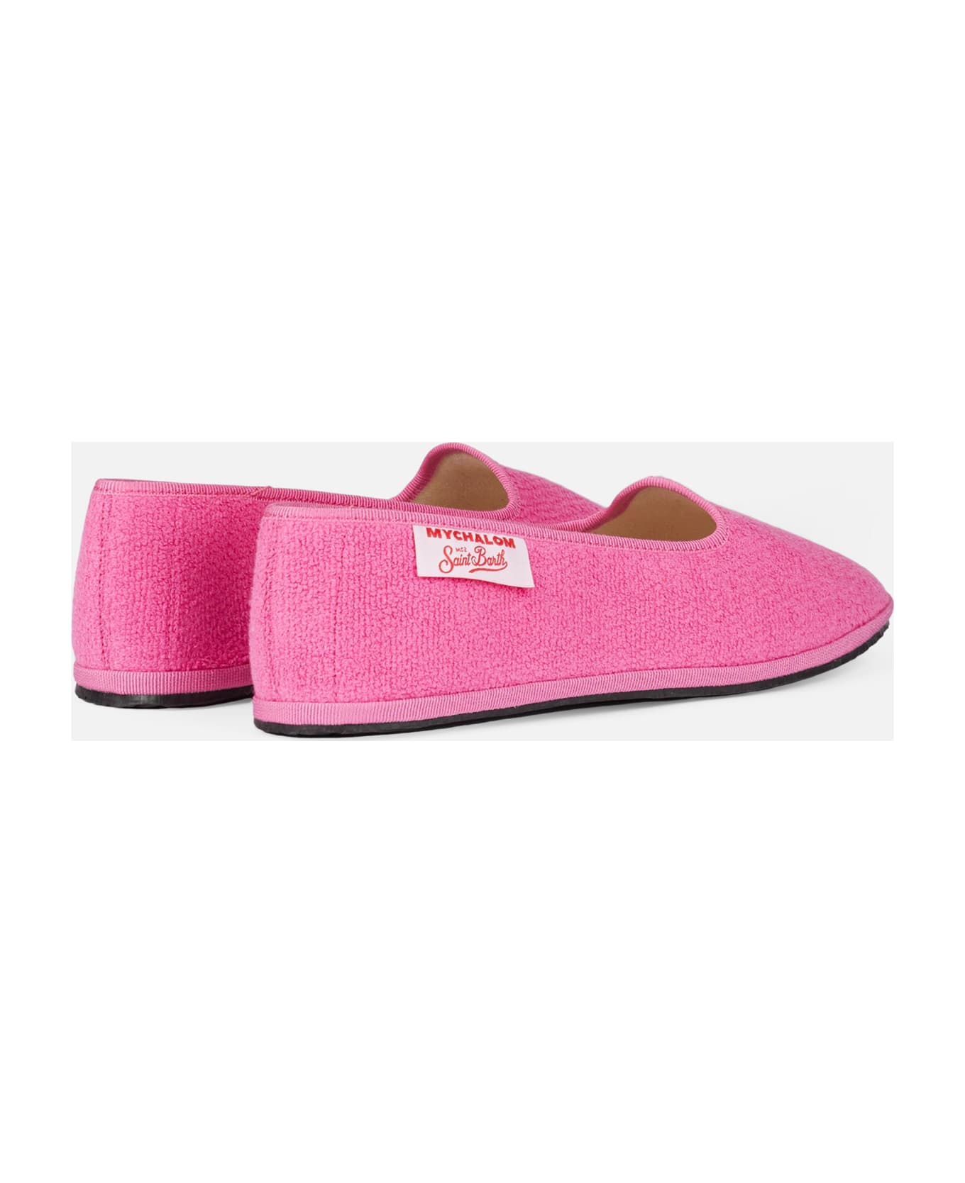 MC2 Saint Barth Woman Pink Terry Slipper Loafer | My Chalom Special Edition - PINK フラットシューズ