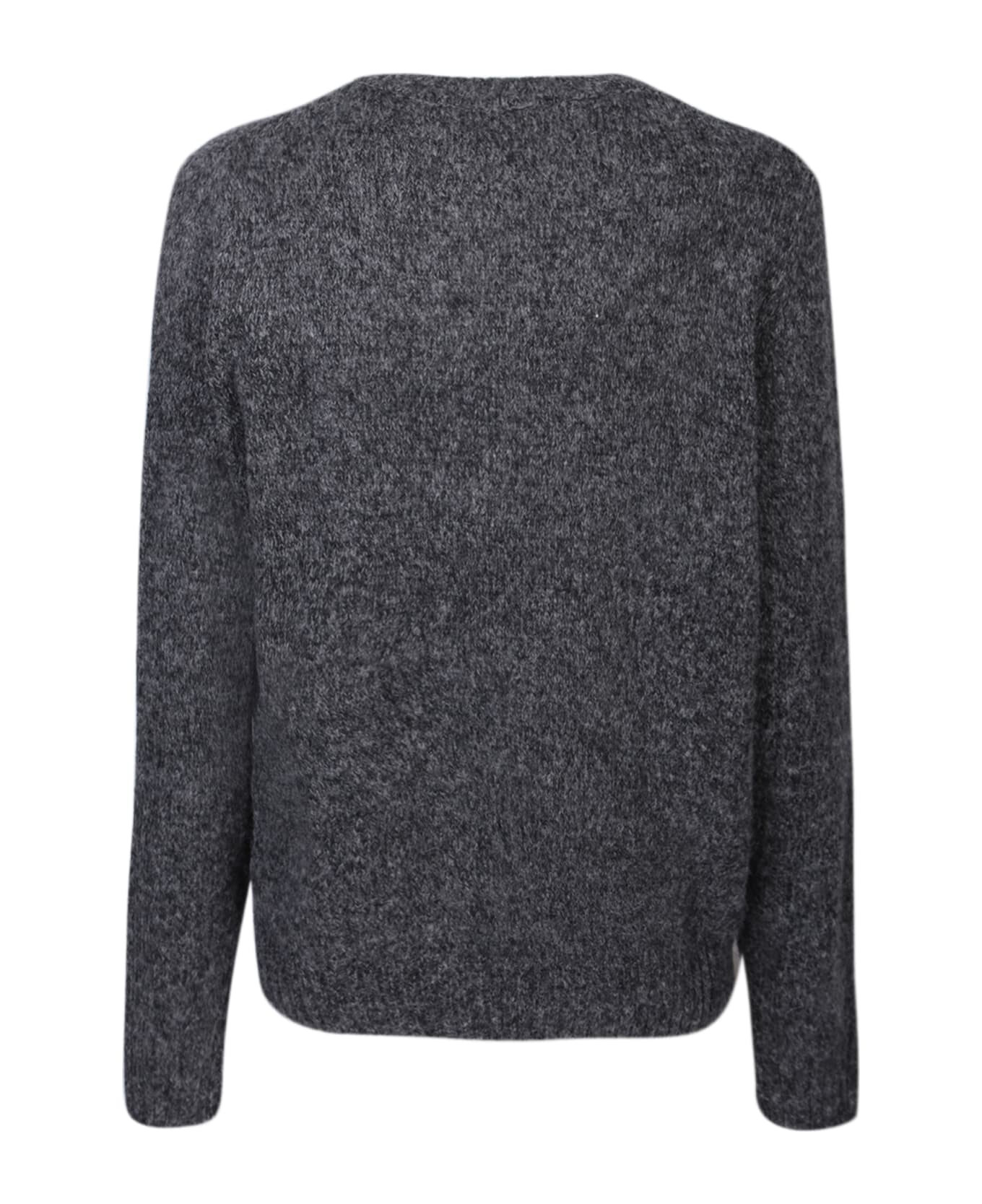 Lardini Roundneck Black Sweater - Black