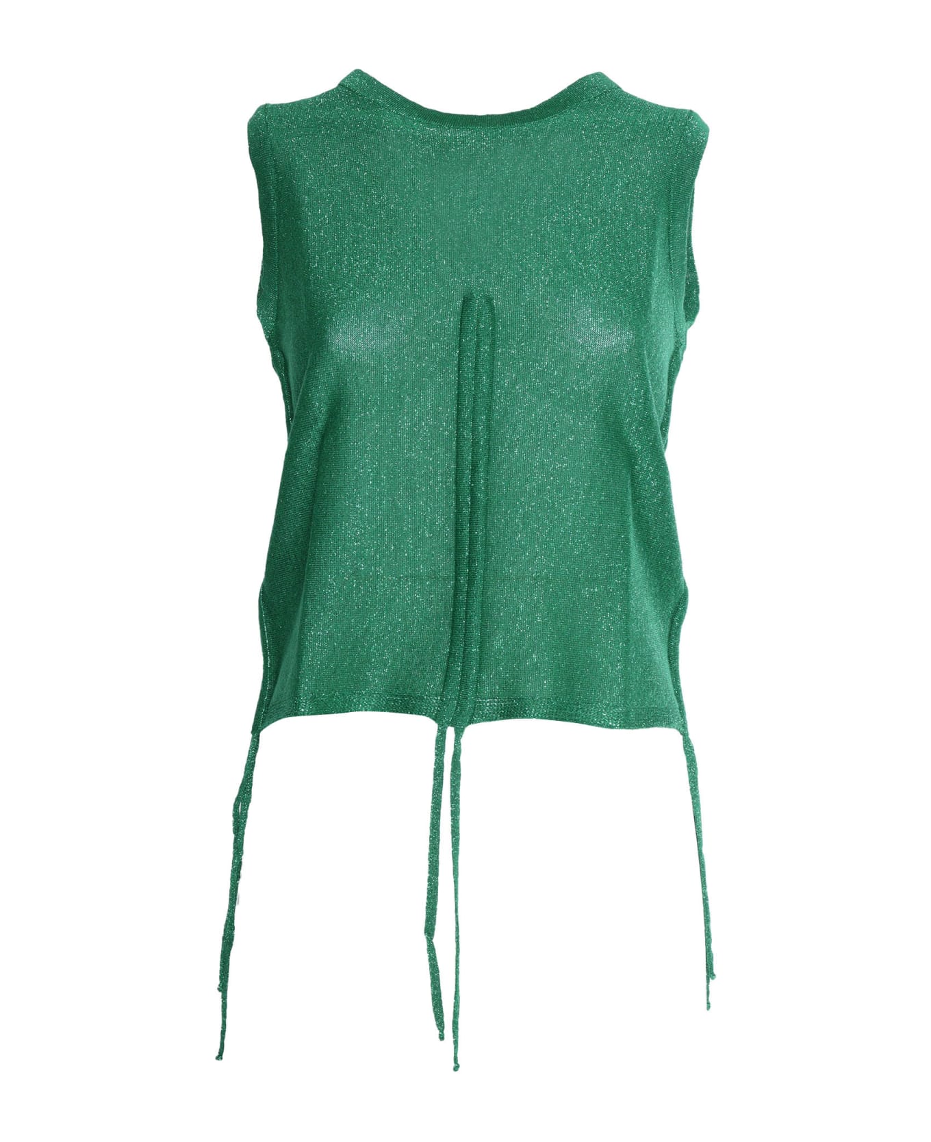 Ermanno Ermanno Scervino Green Knitted Top - GREEN ブラウス