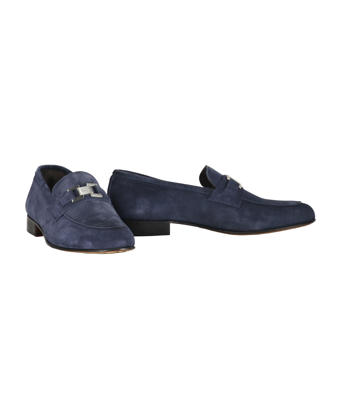 Bruno Magli Calfskin Loafers - blue