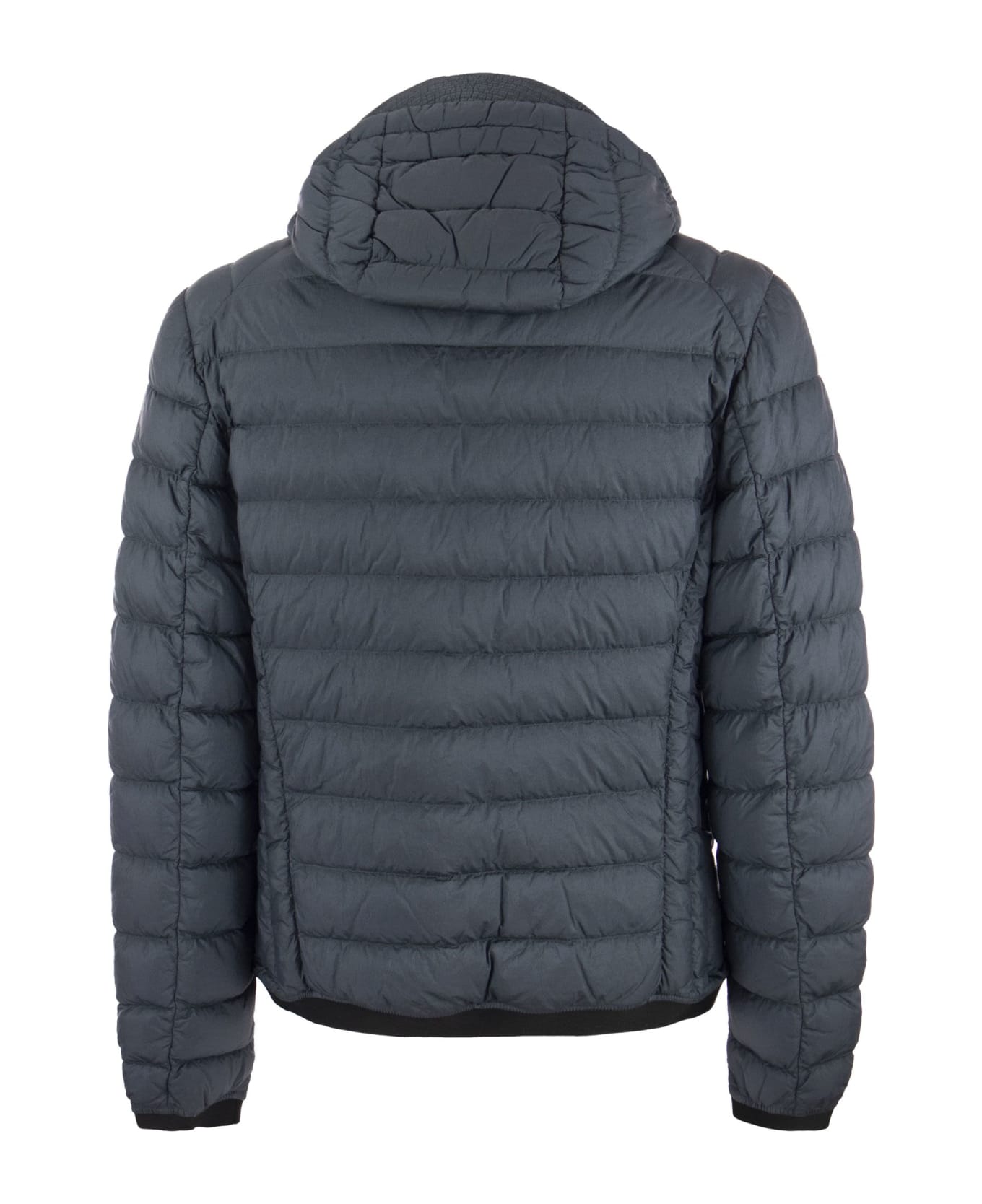 Parajumpers Coleman - Short Down Jacket With Hood - Avio
