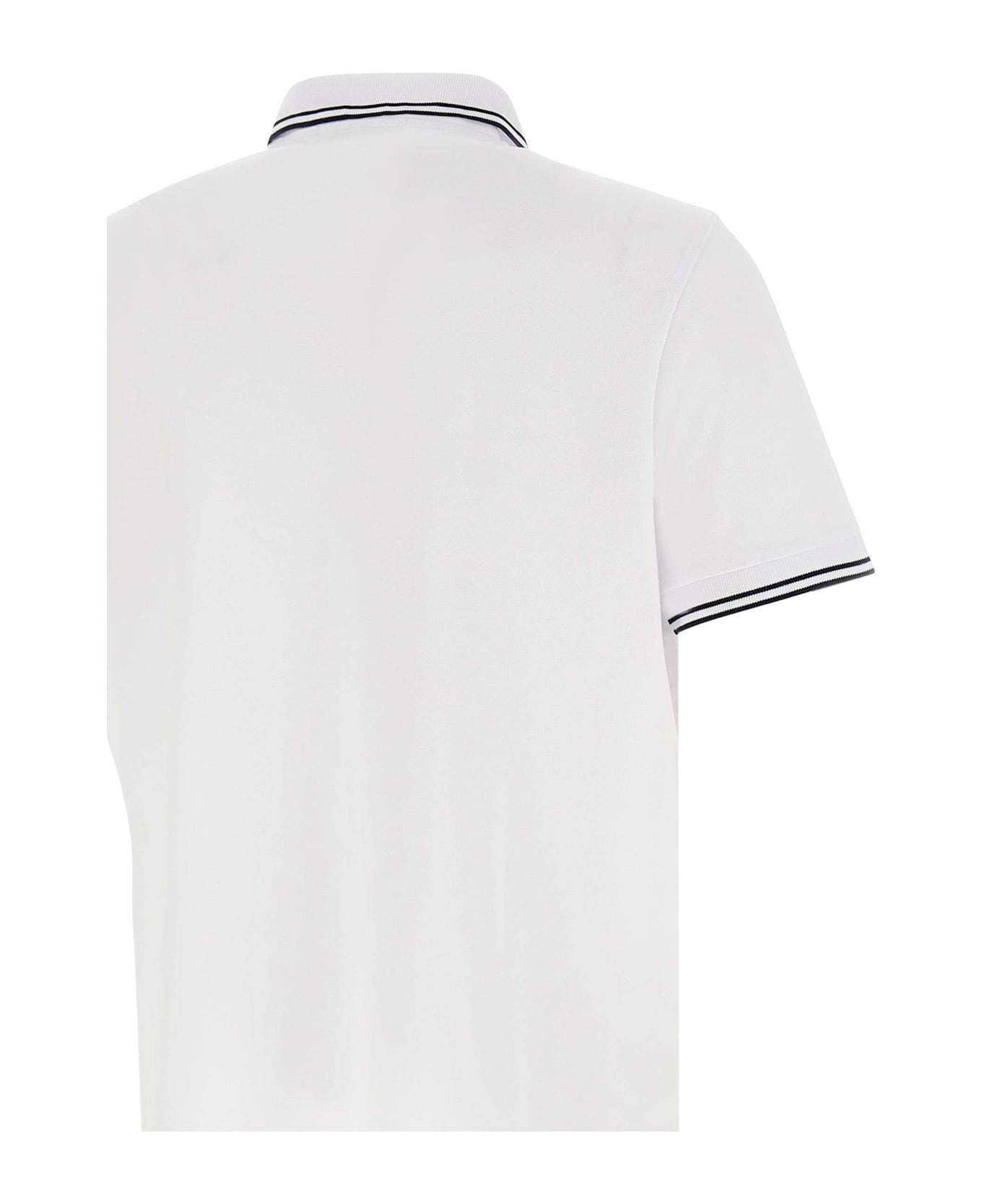 Stone Island Logo-patch Polo - WHITE ポロシャツ