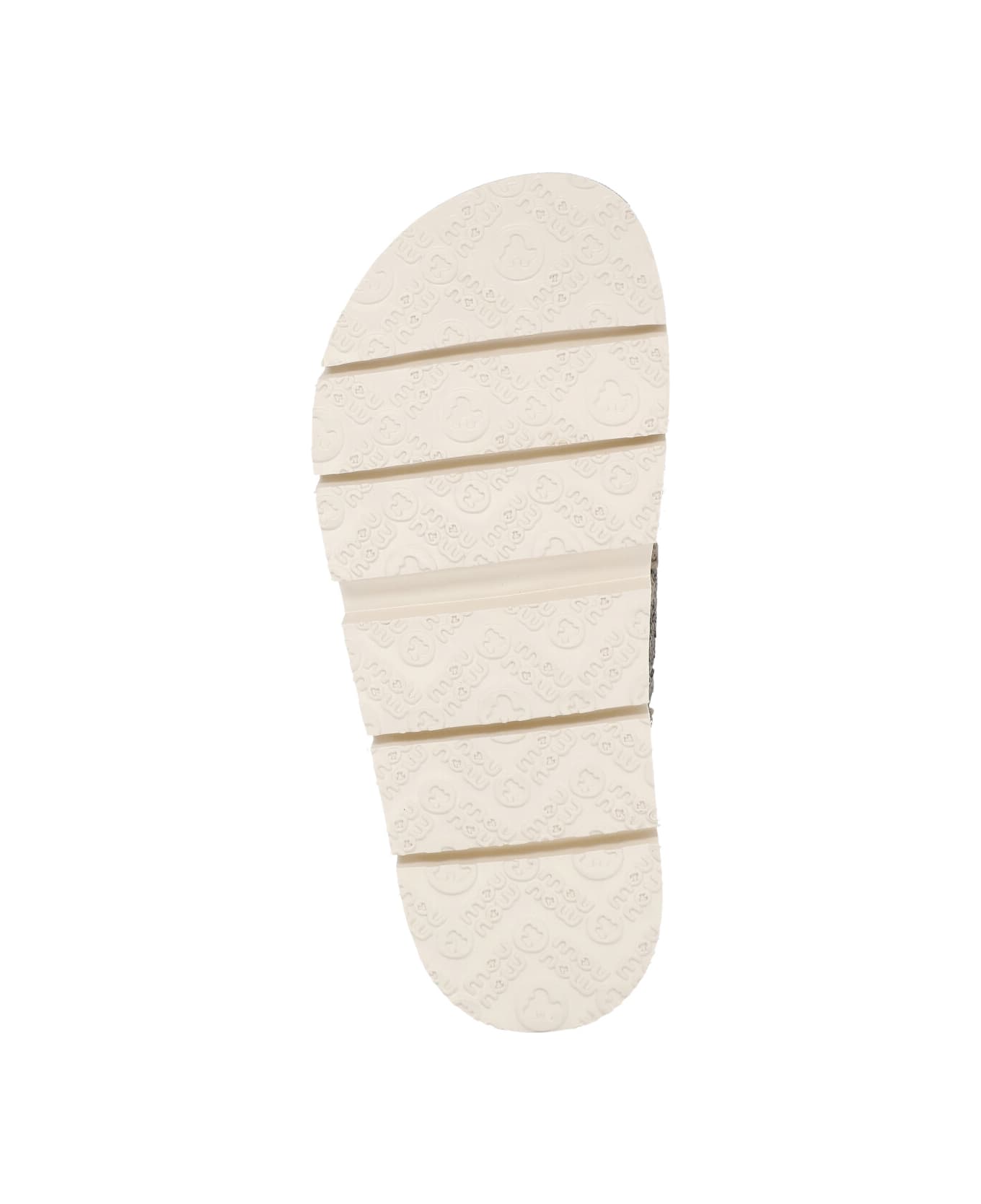 Mou Bio Criss-cross Sandals - Silver