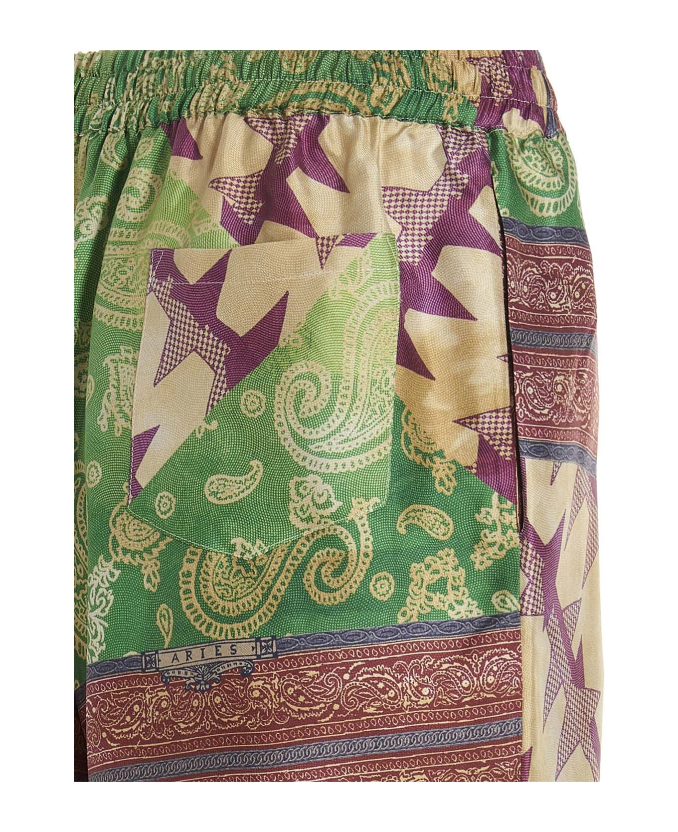 Aries 
scarf Print Sil Slacker
 Pants - MultiColour