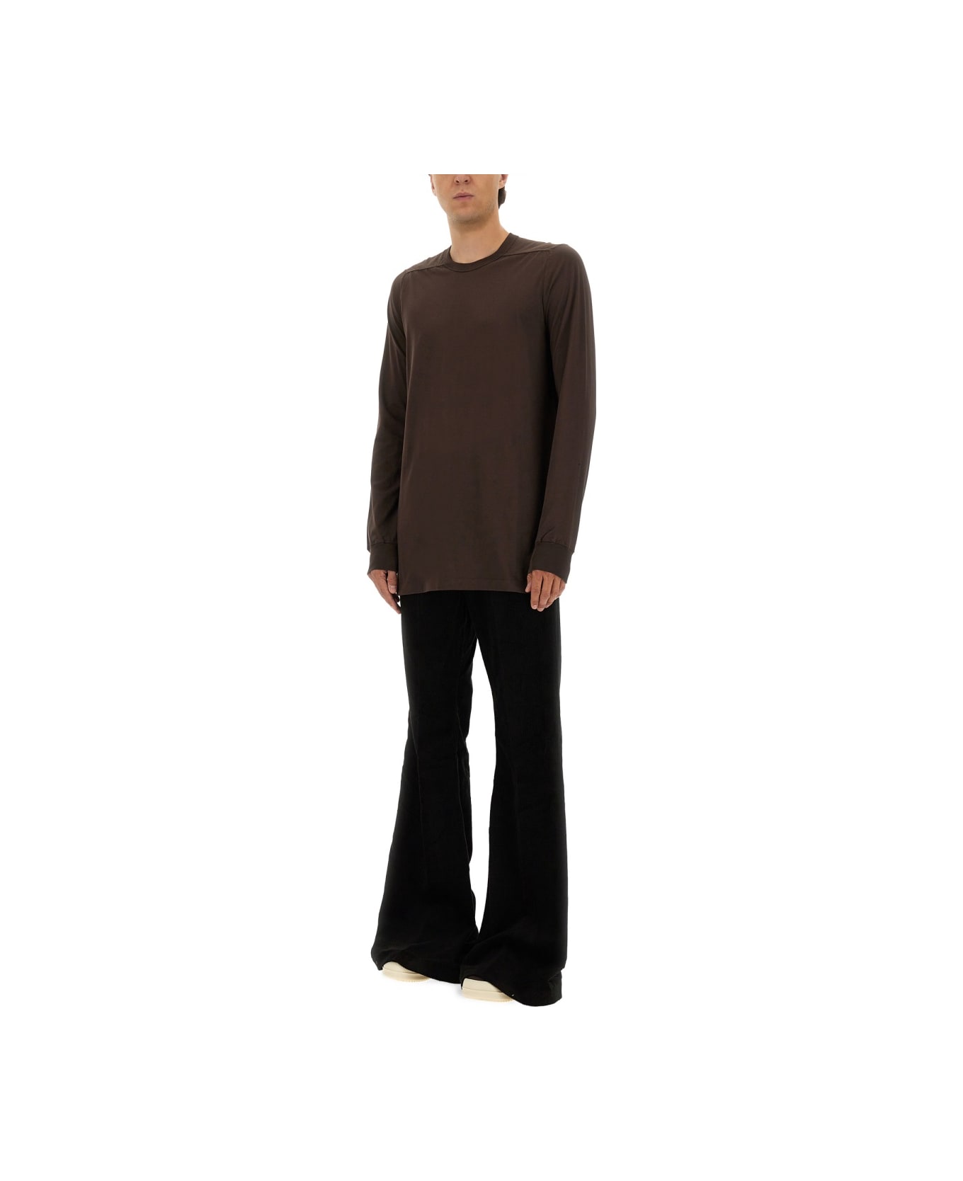 Rick Owens Long-sleeved T-shirt - BROWN
