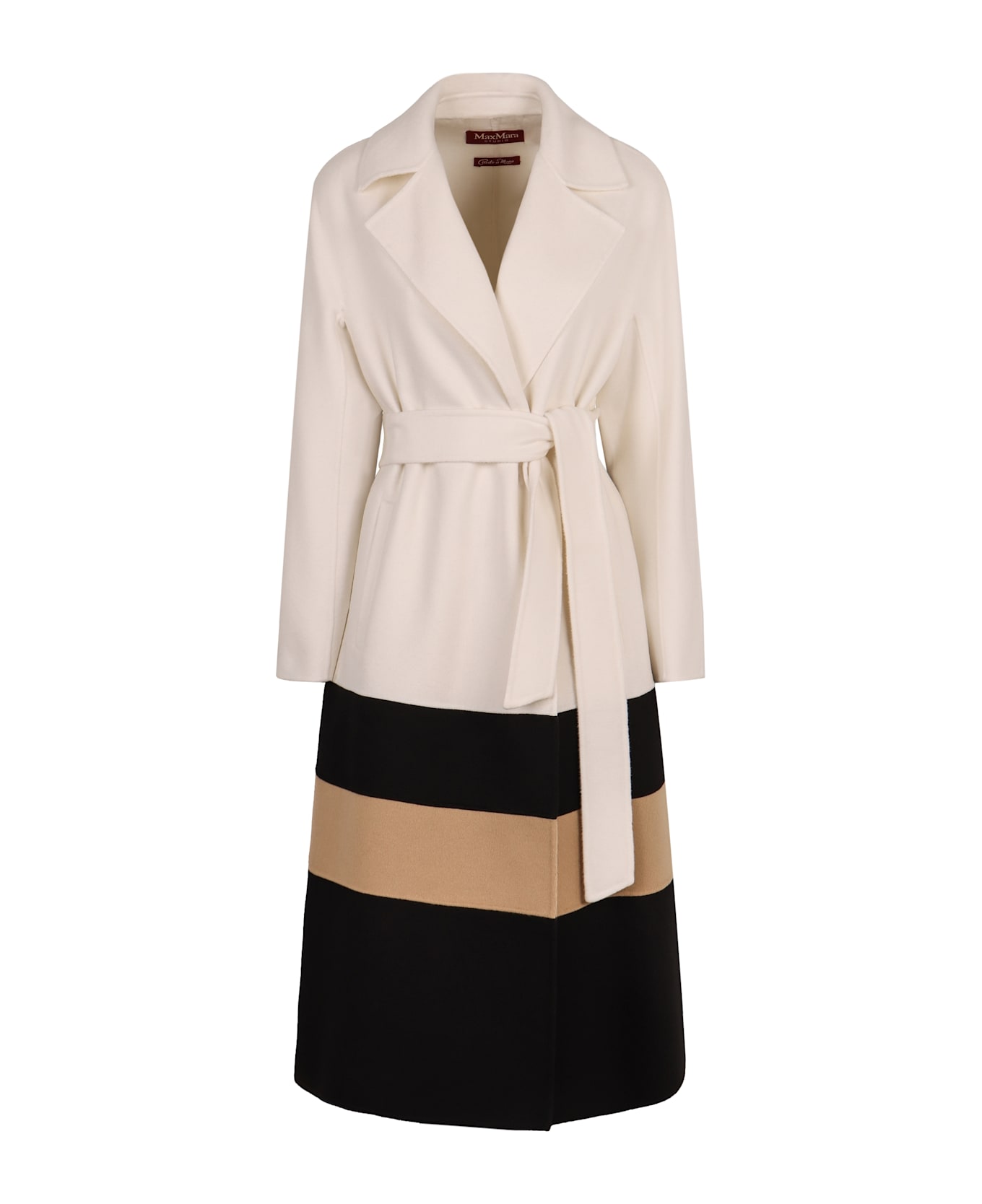 Max Mara Studio Arena Wool Coat - White