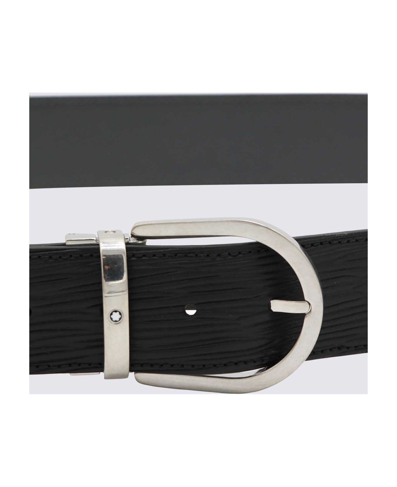 Montblanc Black Leather Belt
