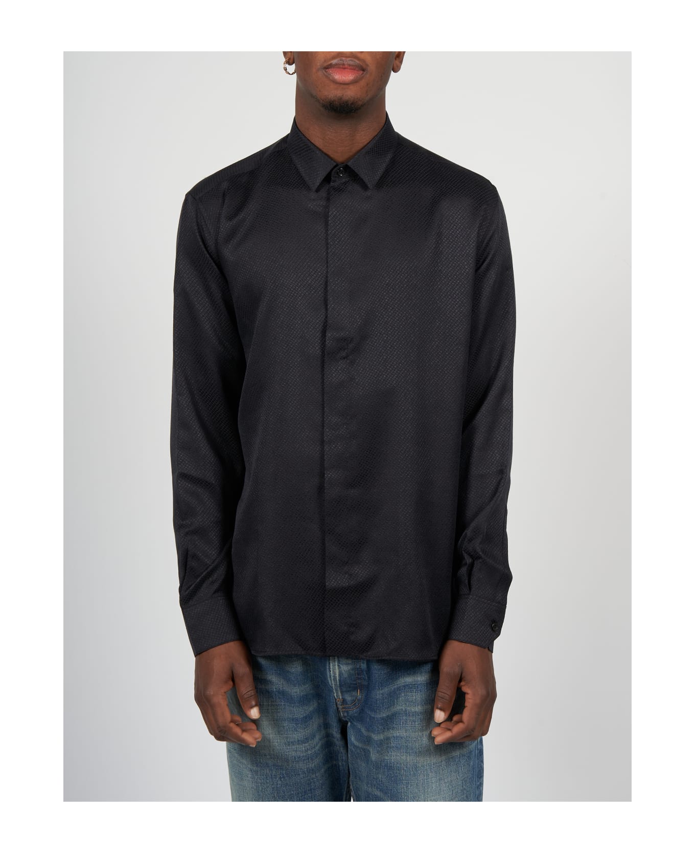 Saint Laurent Yves Collar Classic Shirt - Nero