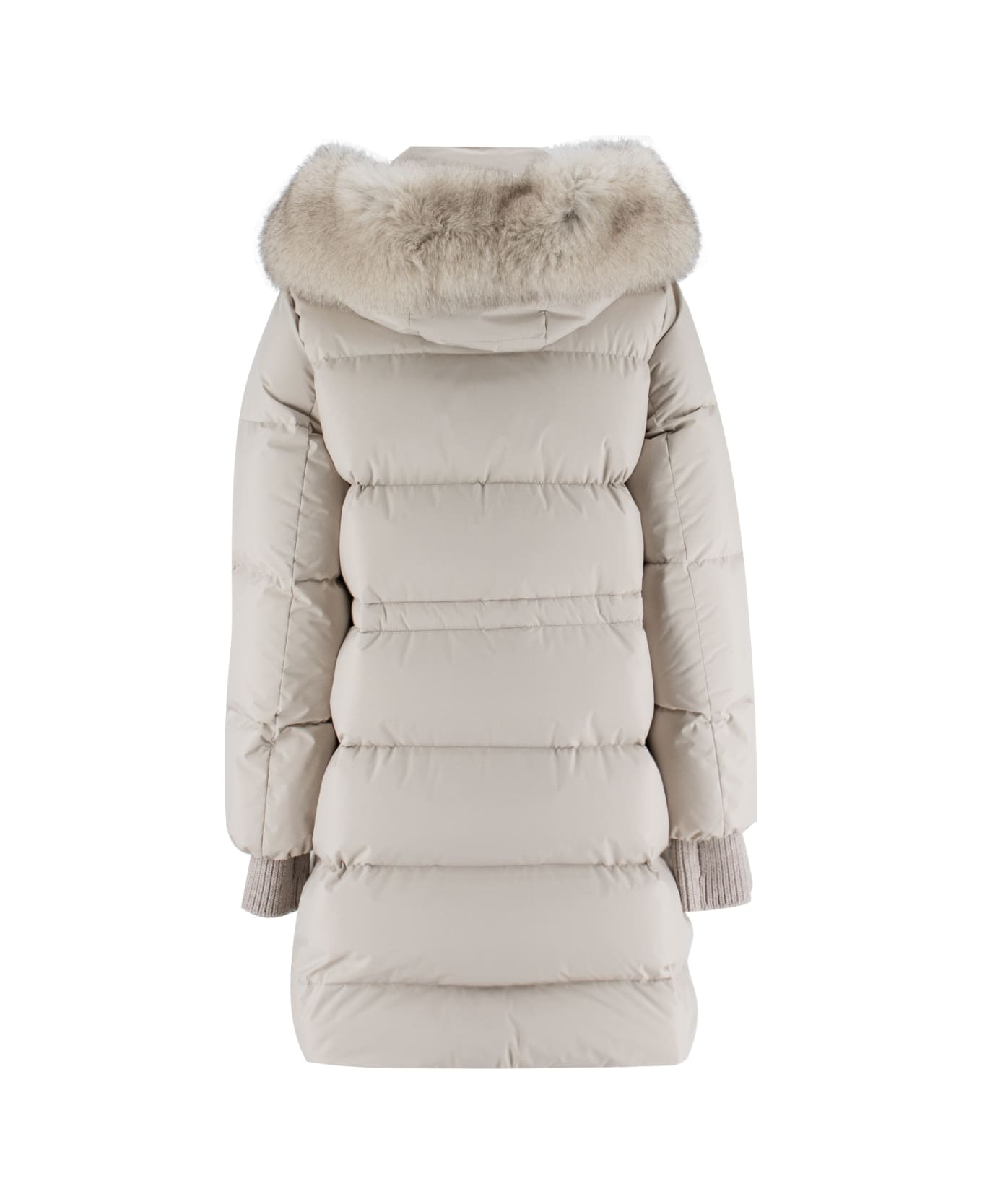 Moorer White Wool Talassa Down Jacket - AVORIO