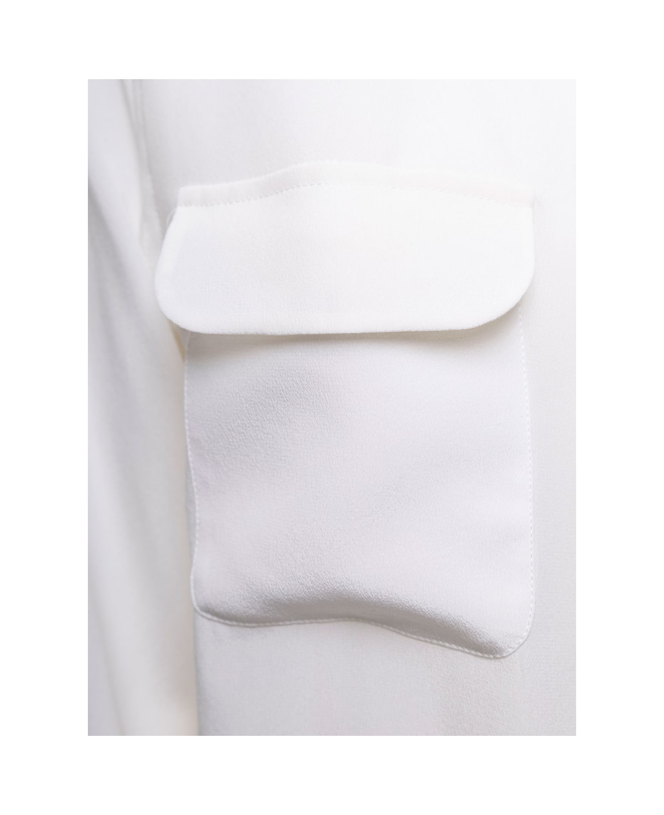 Equipment 'slim Signature' Silk White Shirt Woman - Bianco