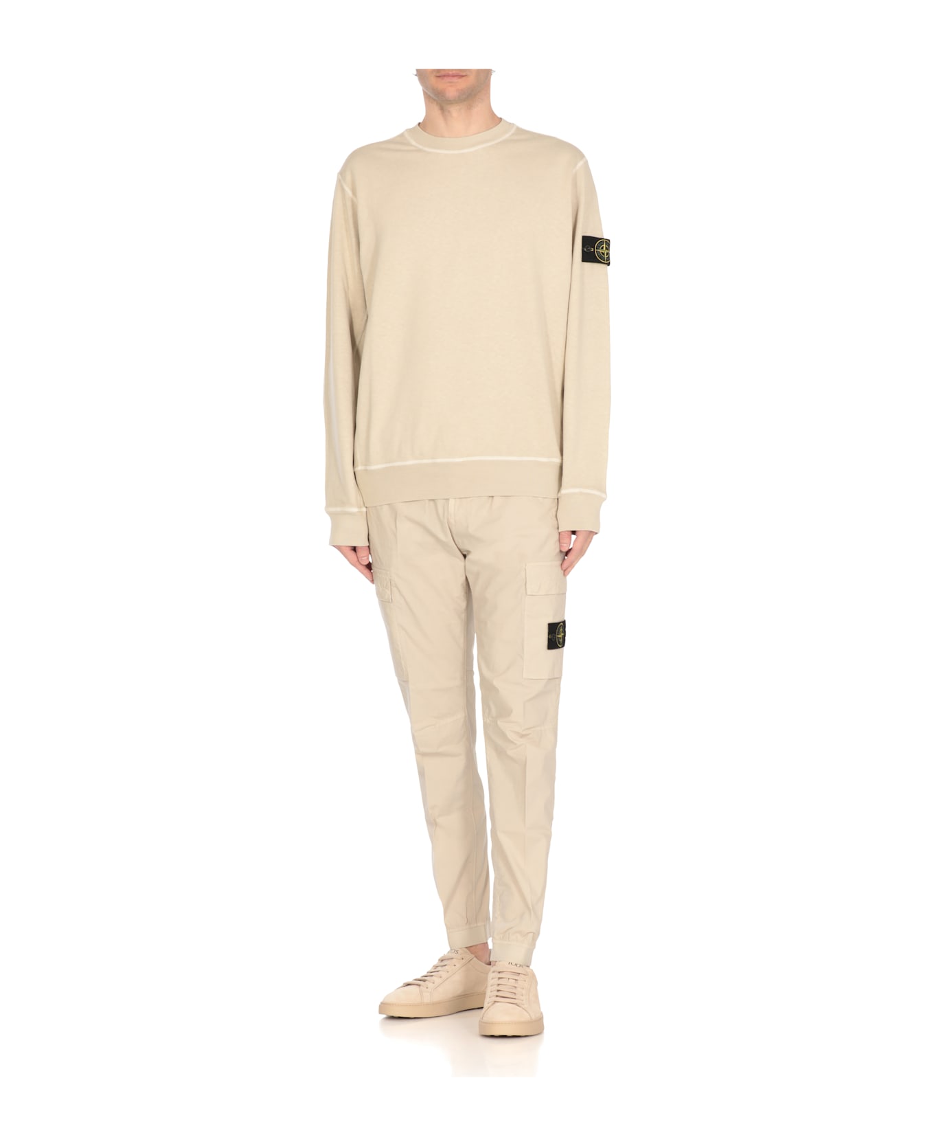 Stone Island Logoed Sweatshirt - White