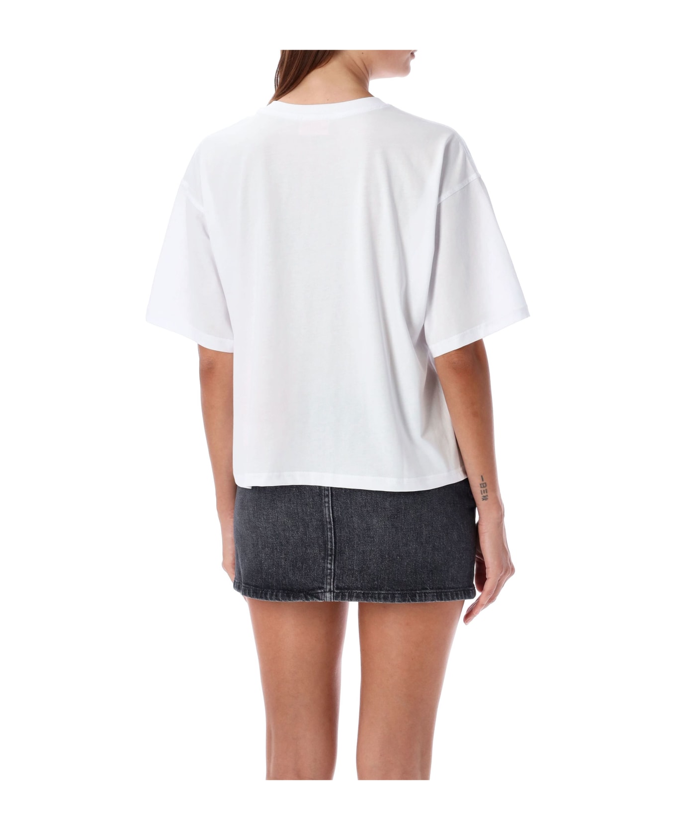 Diesel T-buxt-crop-od Crop T-shirt - WHITE