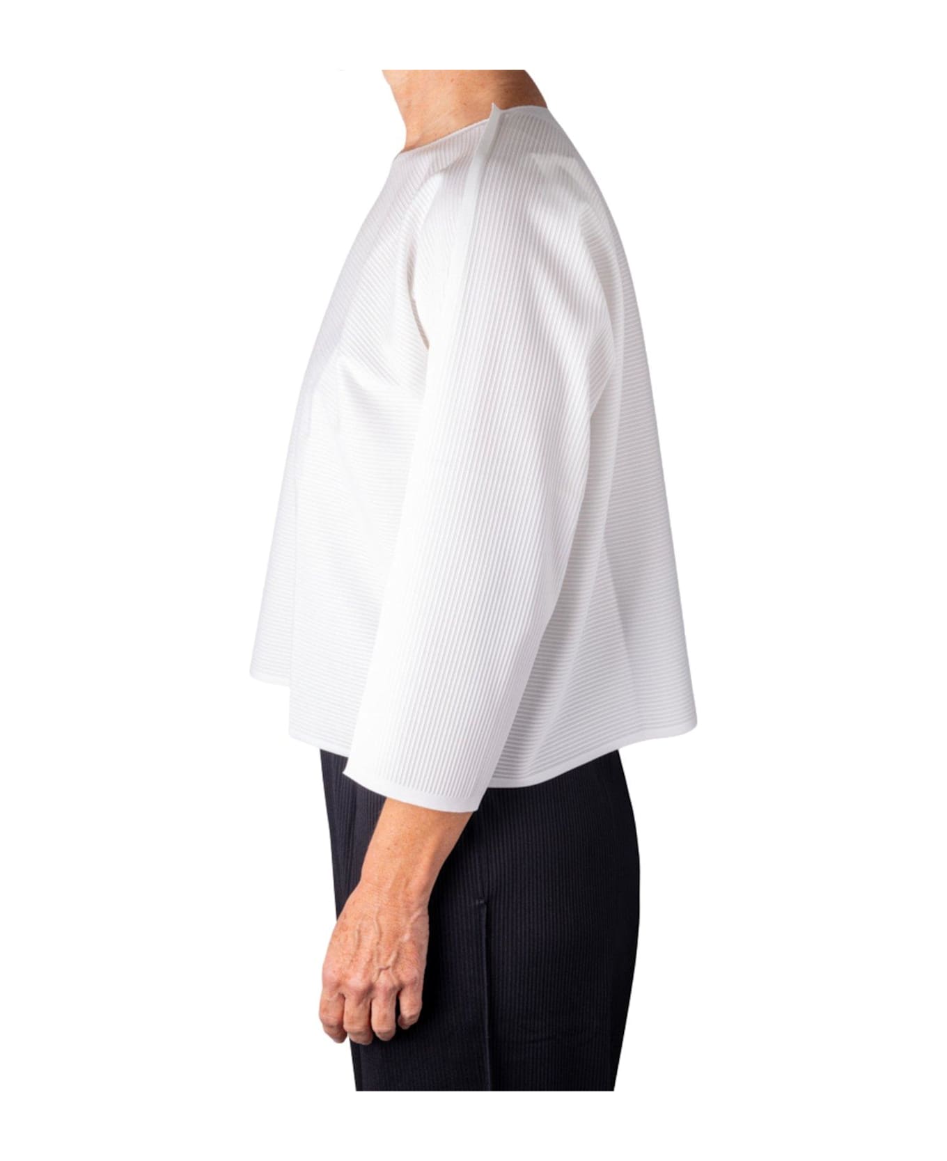 Pleats Please Issey Miyake A-poc Form Top - White