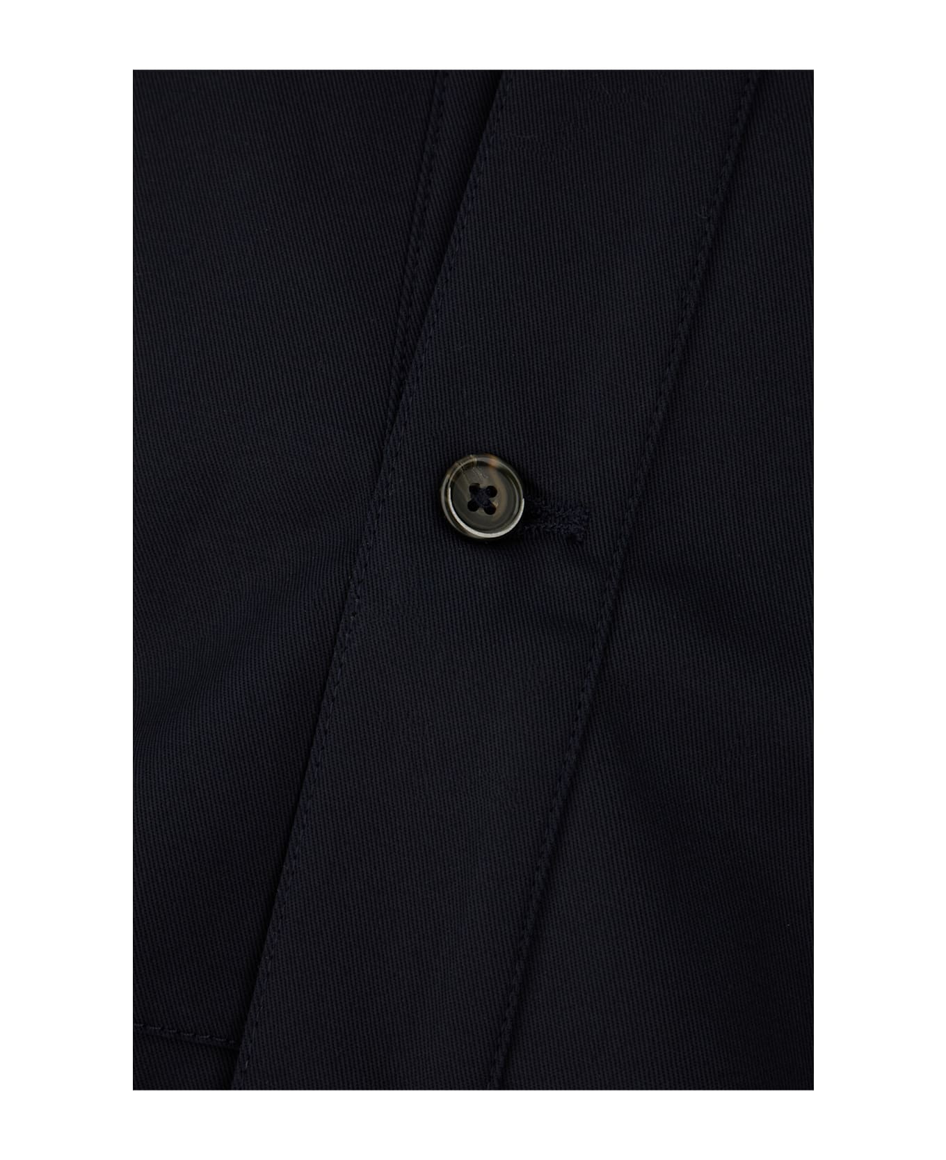 Nine in the Morning Navy Blue Cotton Blend Jacket - Blu navy