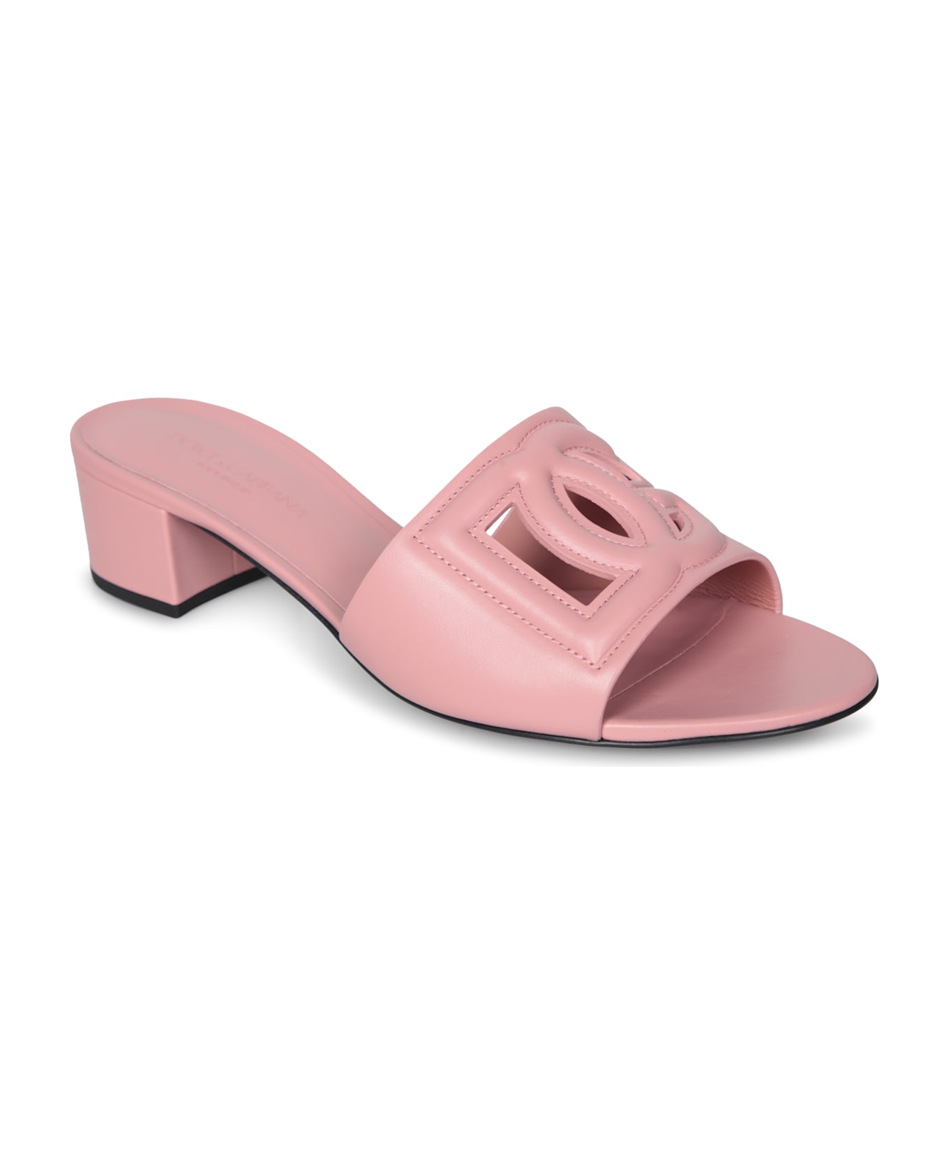 Dolce & Gabbana Low Heel Pink Sandal - Pink