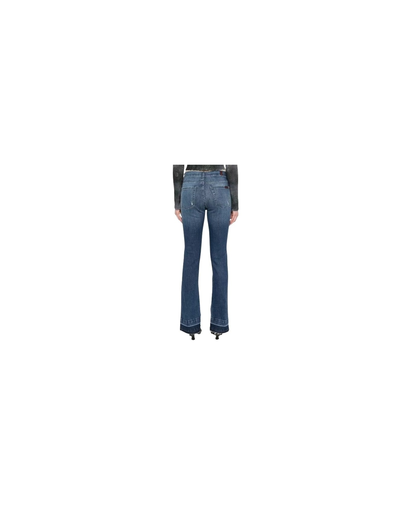 7 For All Mankind Bootcut Tailorless - Dark Blue デニム