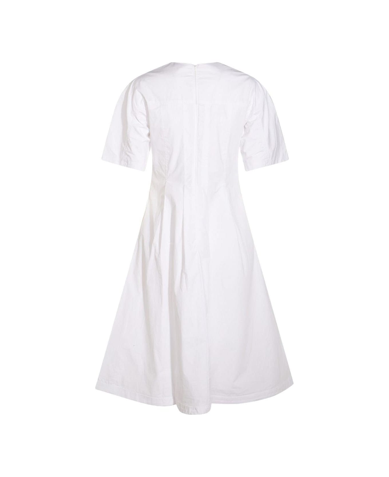 Add A-line Dress - White
